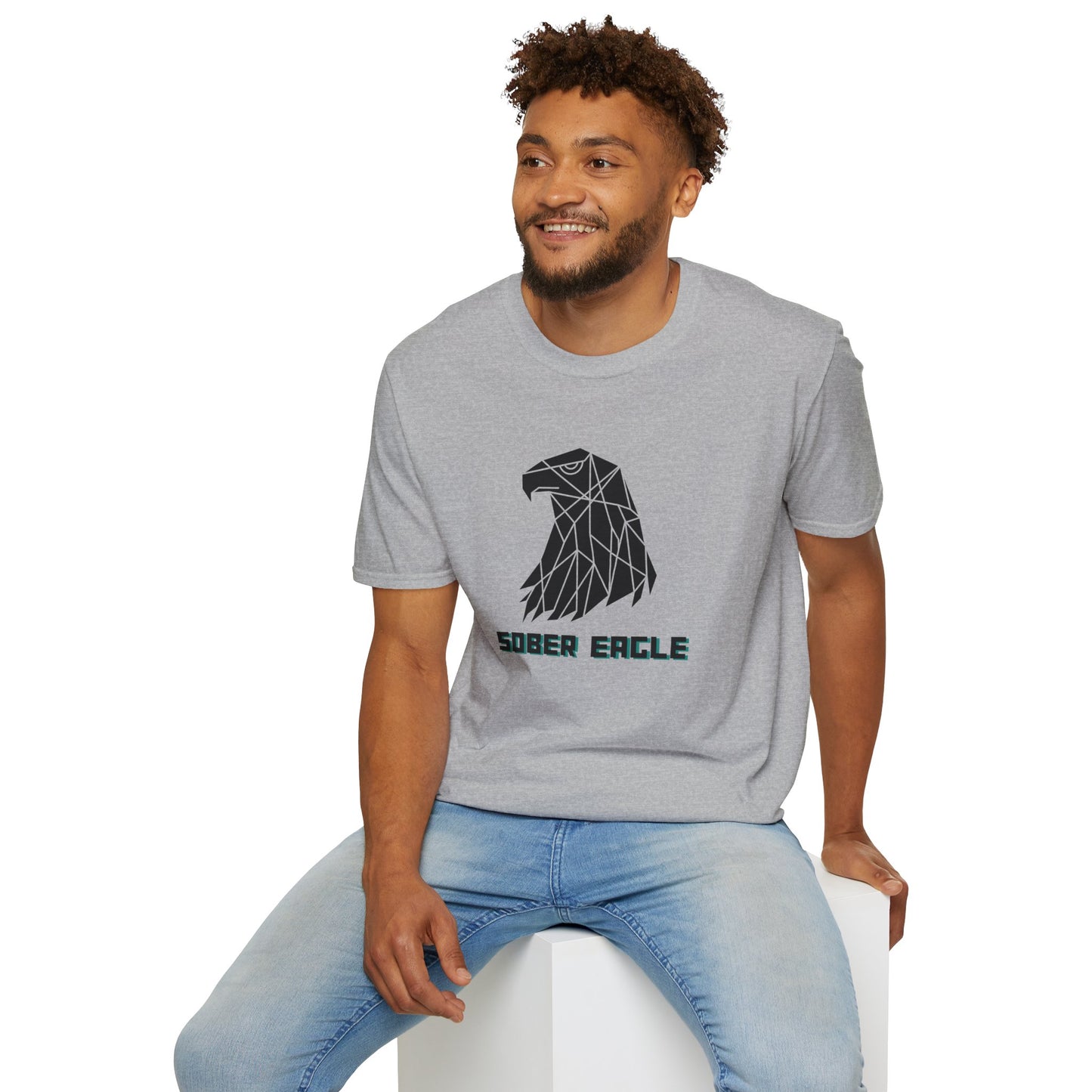 Sober Eagle T-Shirt – Inspirational Recovery Tee | Sobriety Gift for Men & Women | Motivational Graphic Shirt | Clean Living Apparel