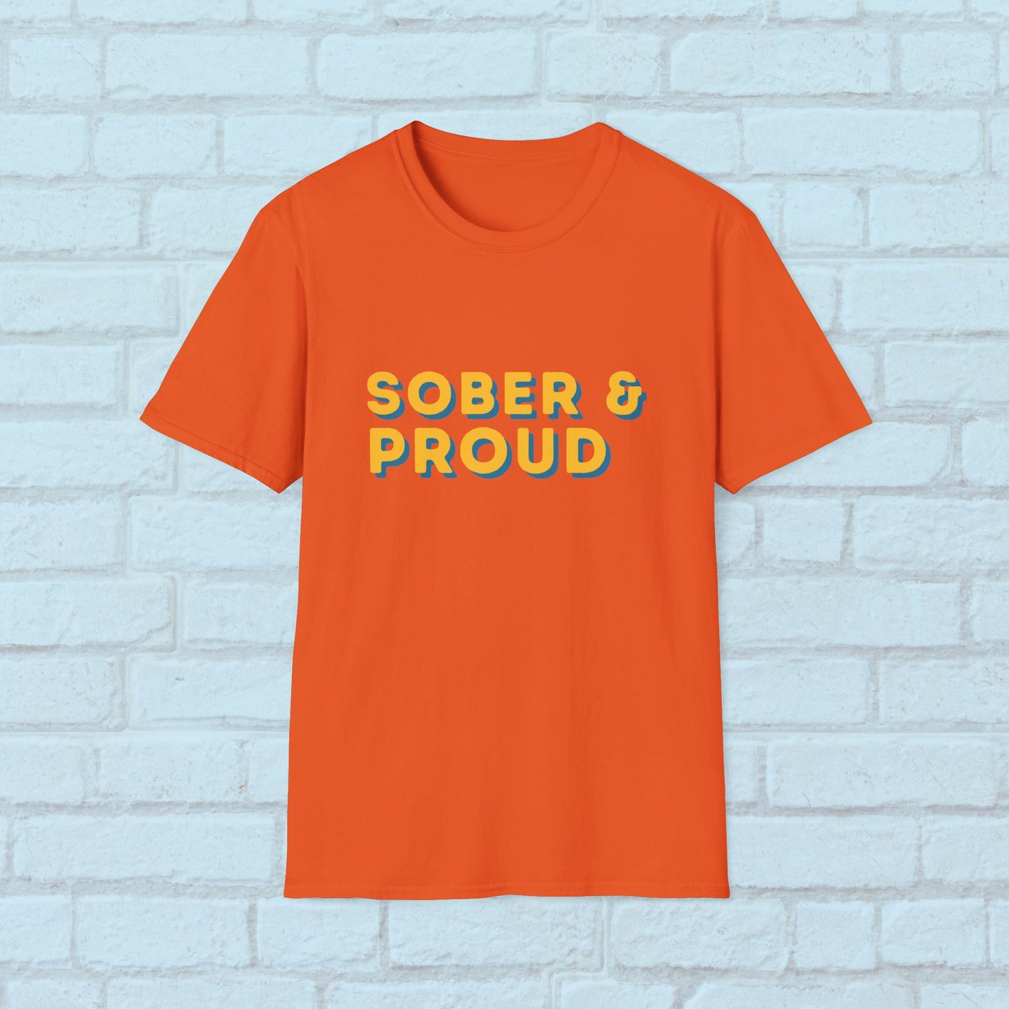 Sober & Proud Shirt – Inspirational Sobriety Tee | Recovery Gift | Clean Living T-Shirt | Sober Life Apparel | Proud to Be Sober