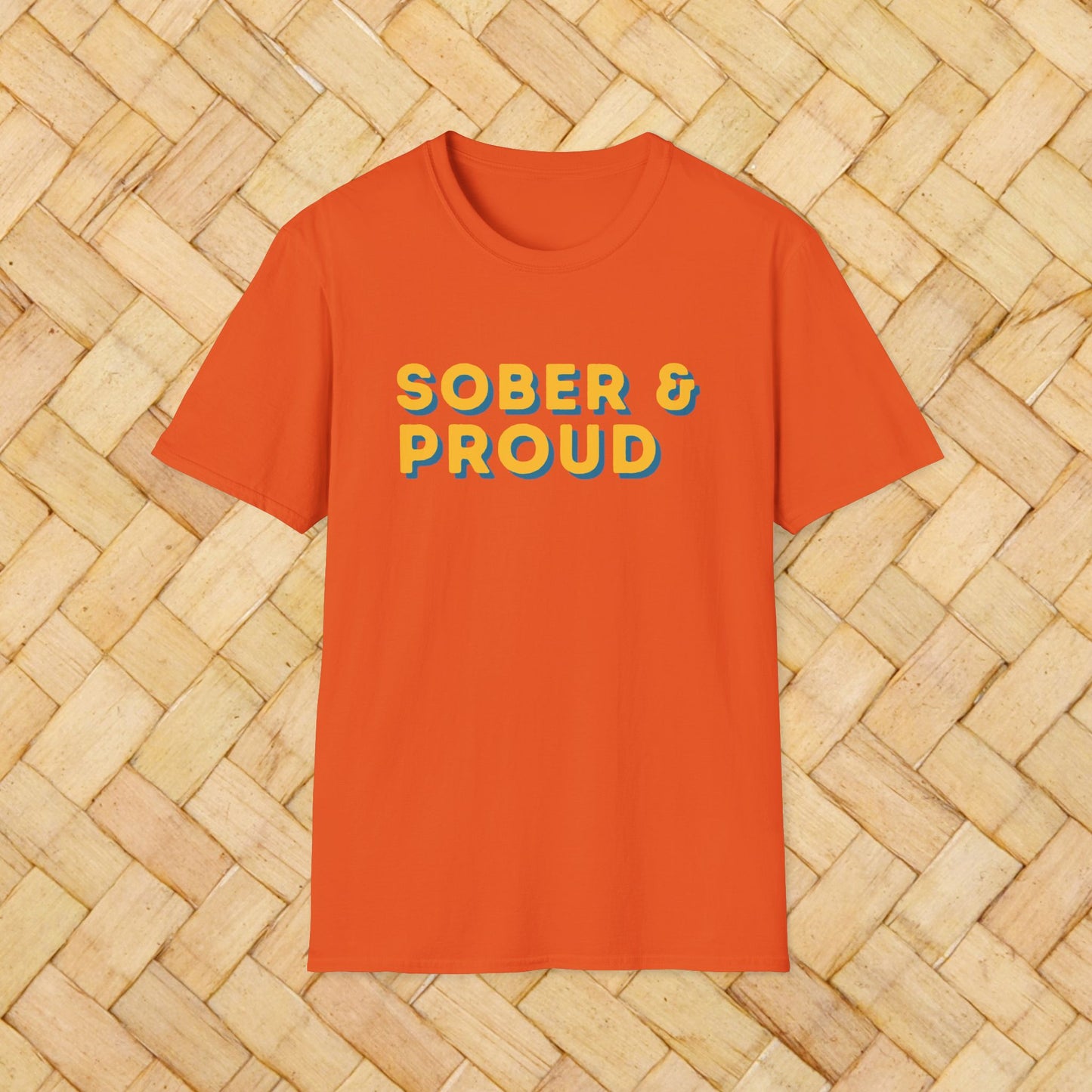 Sober & Proud Shirt – Inspirational Sobriety Tee | Recovery Gift | Clean Living T-Shirt | Sober Life Apparel | Proud to Be Sober