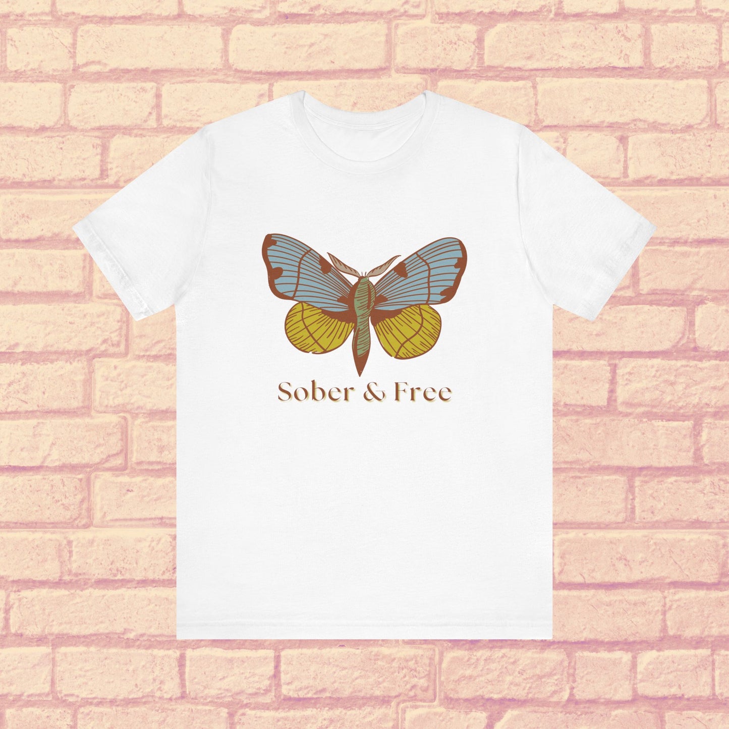 Sober & Free Butterfly Shirt • Feminine Sobriety Tee • Recovery Gift for Her • Empowering Sober Apparel • Sobriety Milestone Shirt