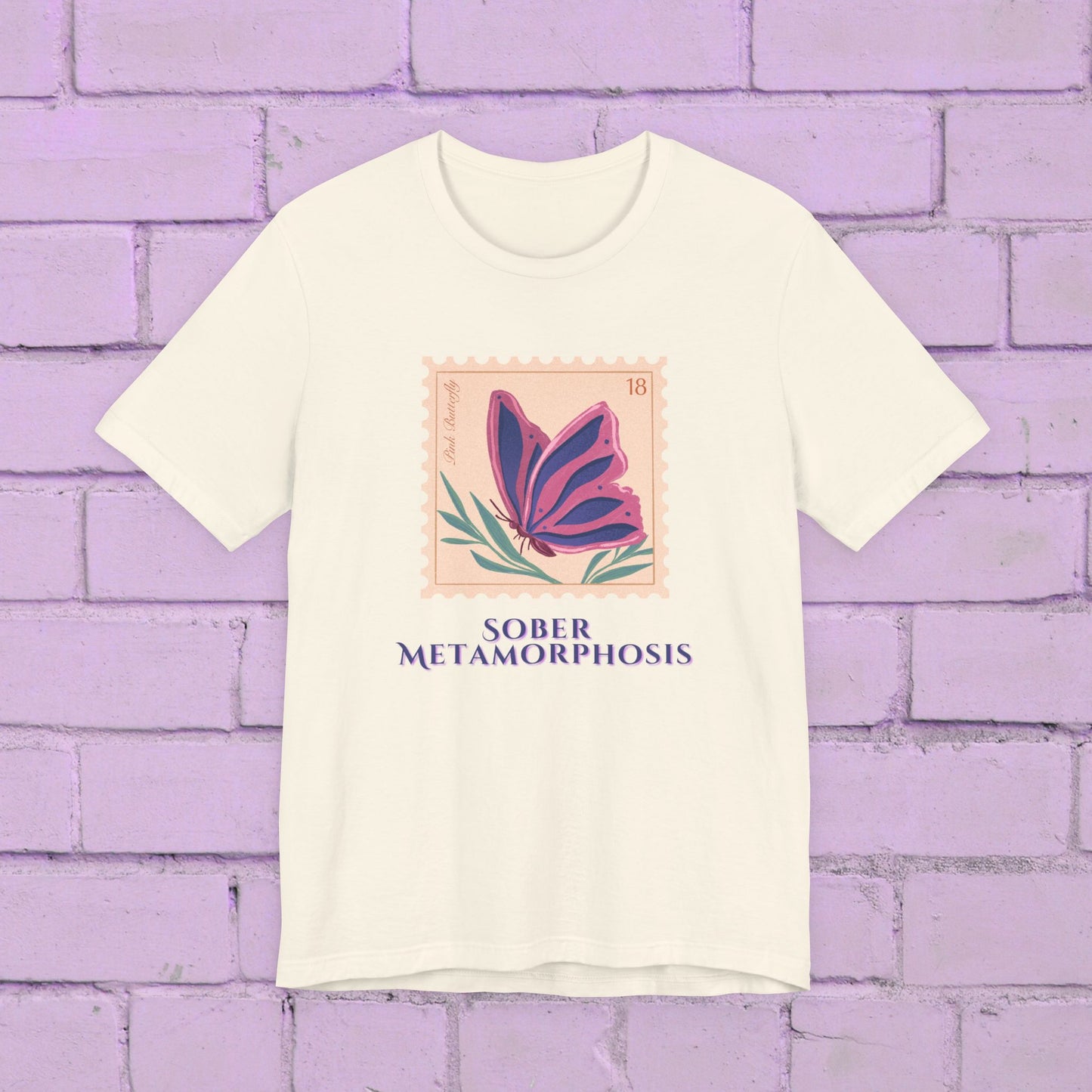 Sober Metamorphosis Shirt – Butterfly Recovery Tee | Inspirational Sobriety Gift | Sobriety Milestone T-Shirt | Sober Wear