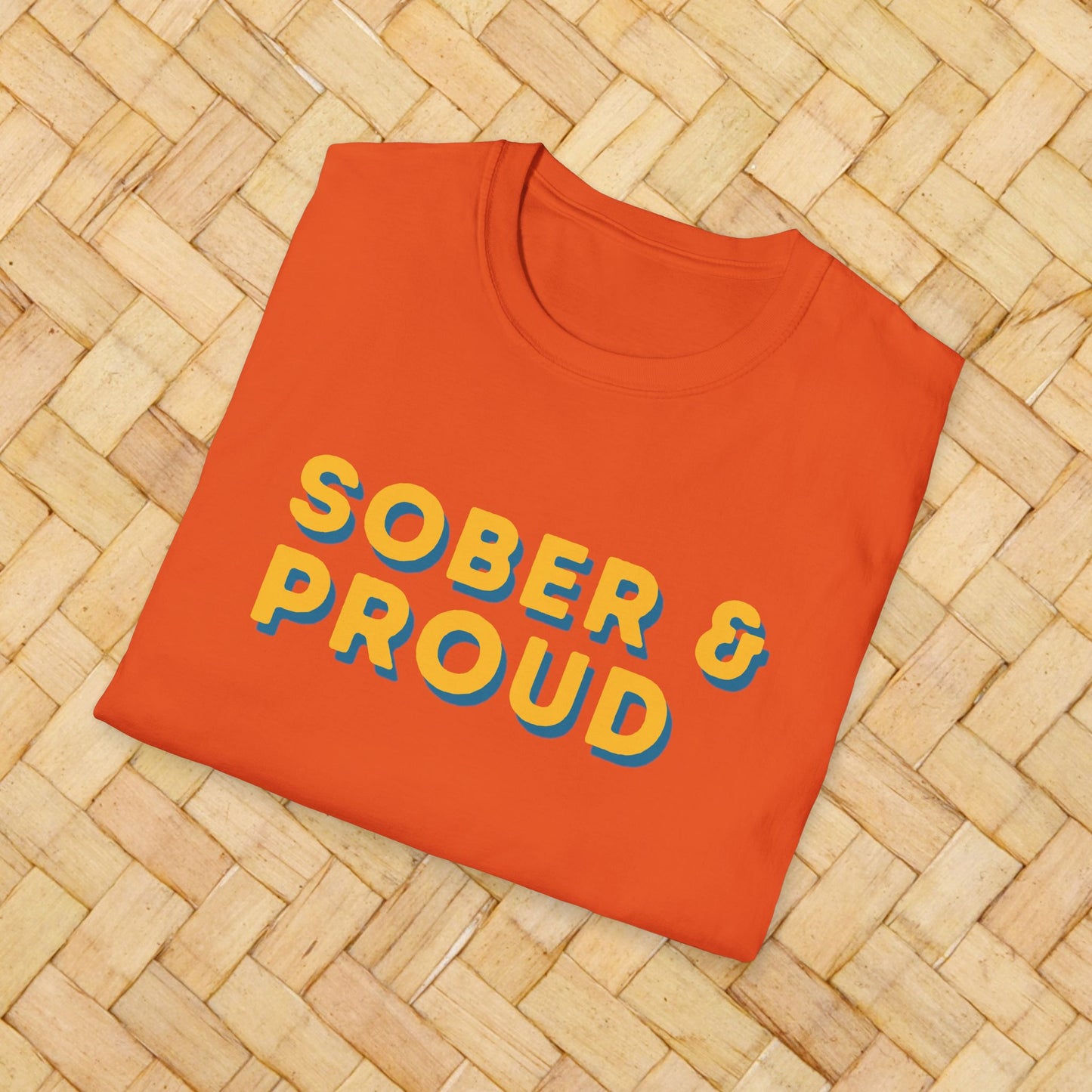 Sober & Proud Shirt – Inspirational Sobriety Tee | Recovery Gift | Clean Living T-Shirt | Sober Life Apparel | Proud to Be Sober