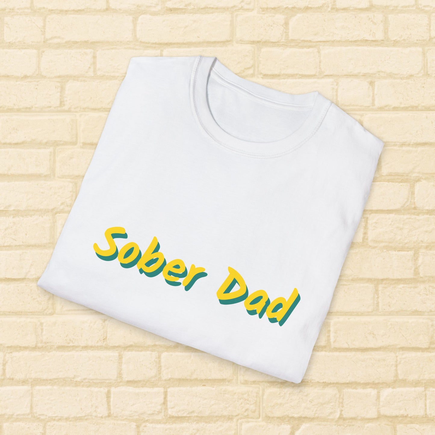 Sober Dad Shirt – Cool Font Sobriety Tee for Fathers | Recovery Gift for Men | Proud Sober Apparel | Clean Living T-Shirt for Dads