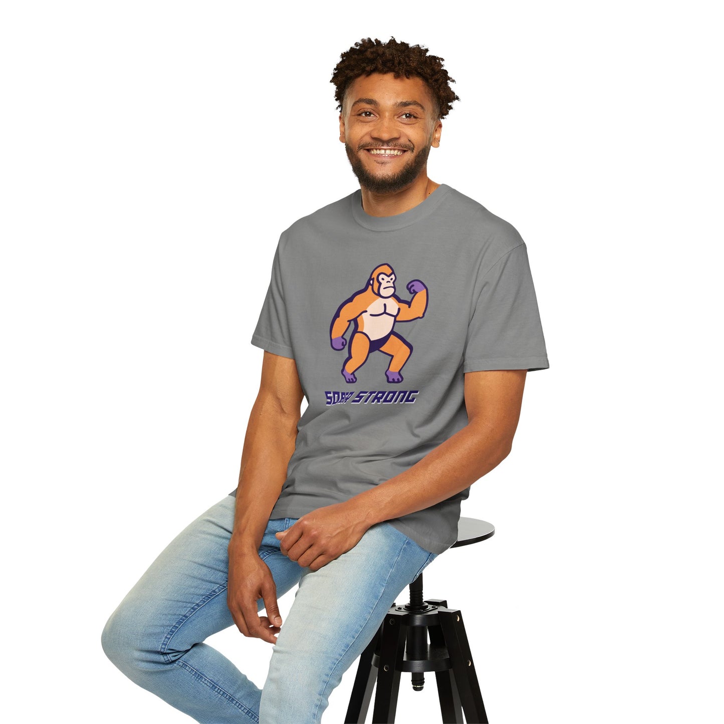 Sober Strong Gorilla T-Shirt π¦β Retro Sobriety Tee, Motivational Recovery Shirt, Unisex Graphic Top, Sobriety Gift for Men and Women