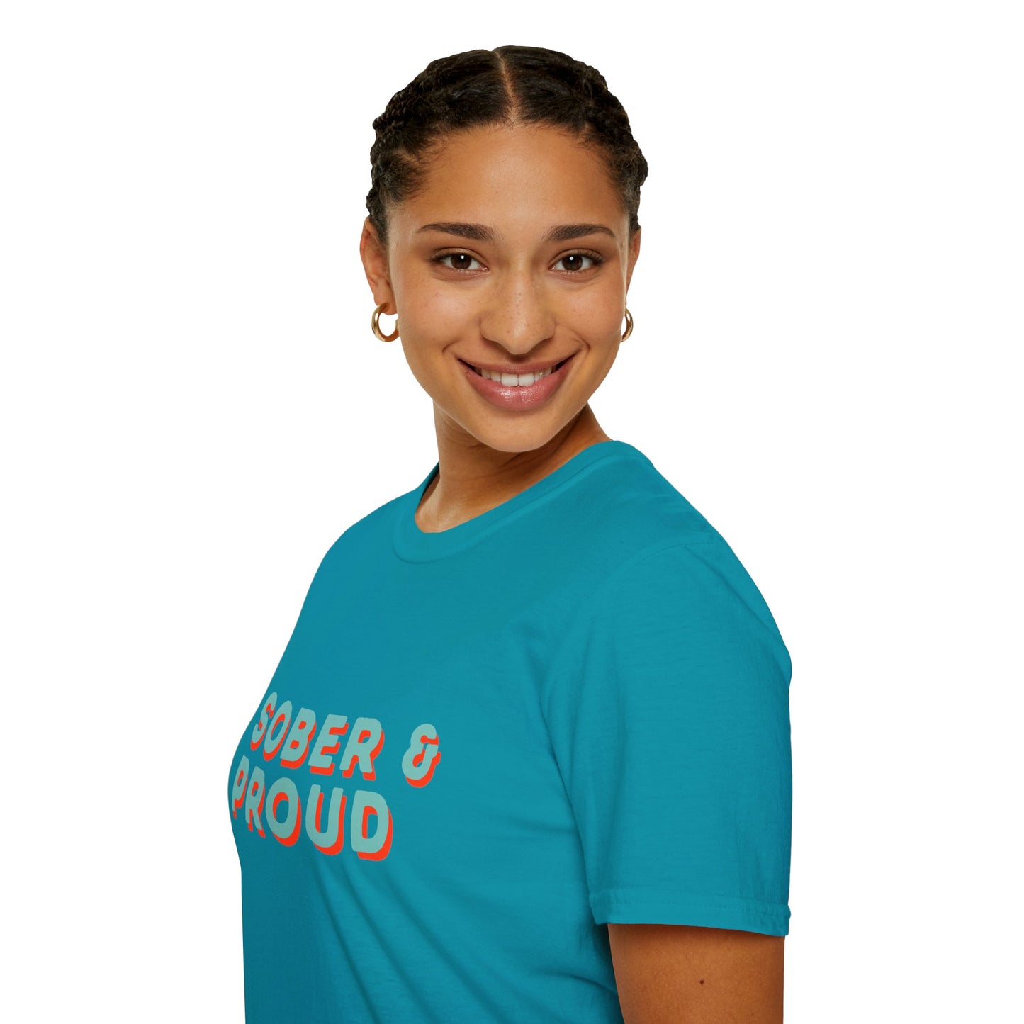 Sober & Proud Shirt – Inspirational Sobriety Tee | Recovery Gift | Clean Living T-Shirt | Sober Life Apparel | Proud to Be Sober