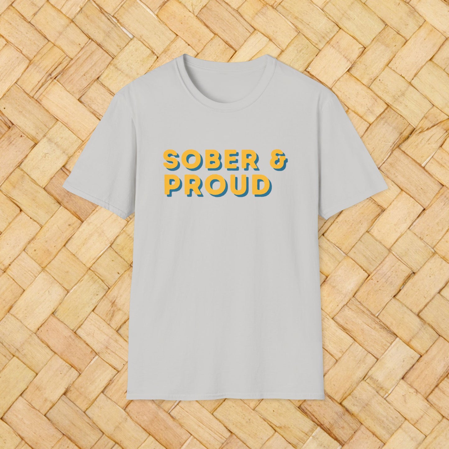 Sober & Proud Shirt – Inspirational Sobriety Tee | Recovery Gift | Clean Living T-Shirt | Sober Life Apparel | Proud to Be Sober