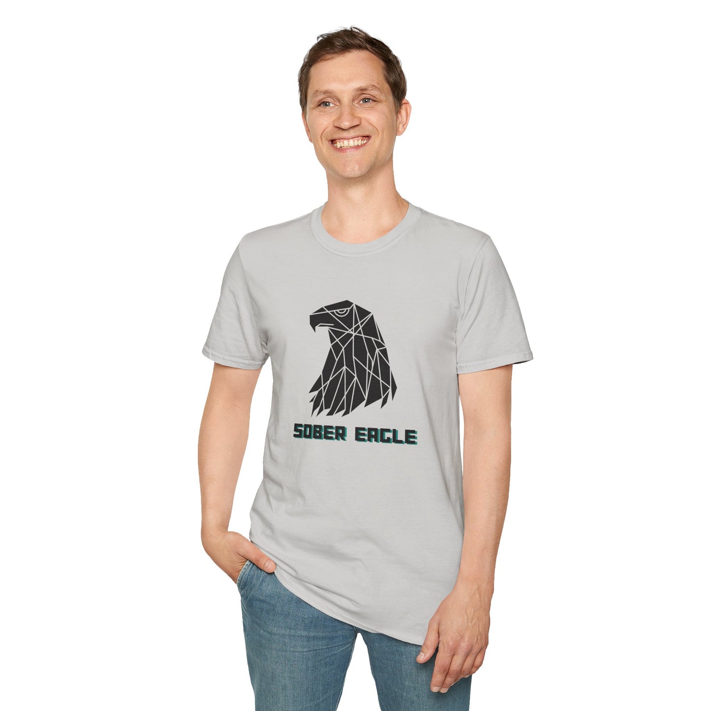 Sober Eagle T-Shirt – Inspirational Recovery Tee | Sobriety Gift for Men & Women | Motivational Graphic Shirt | Clean Living Apparel