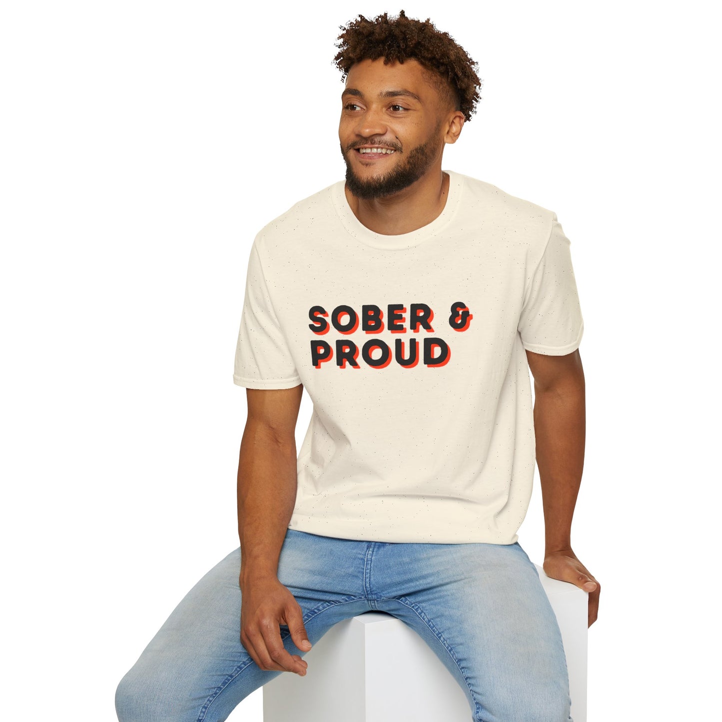 Sober & Proud Shirt – Inspirational Sobriety Tee | Recovery Gift | Clean Living T-Shirt | Sober Life Apparel | Proud to Be Sober