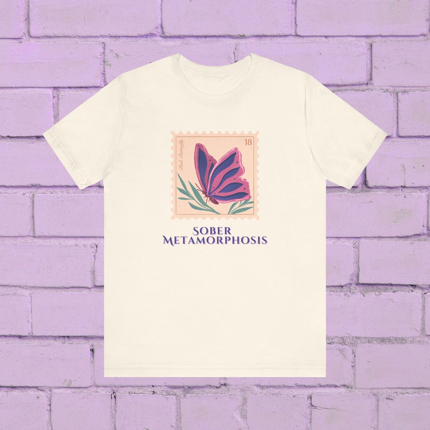 Sober Metamorphosis Shirt – Butterfly Recovery Tee | Inspirational Sobriety Gift | Sobriety Milestone T-Shirt | Sober Wear