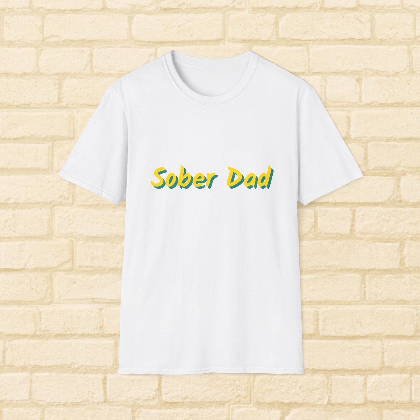 Sober Dad Shirt – Cool Font Sobriety Tee for Fathers | Recovery Gift for Men | Proud Sober Apparel | Clean Living T-Shirt for Dads