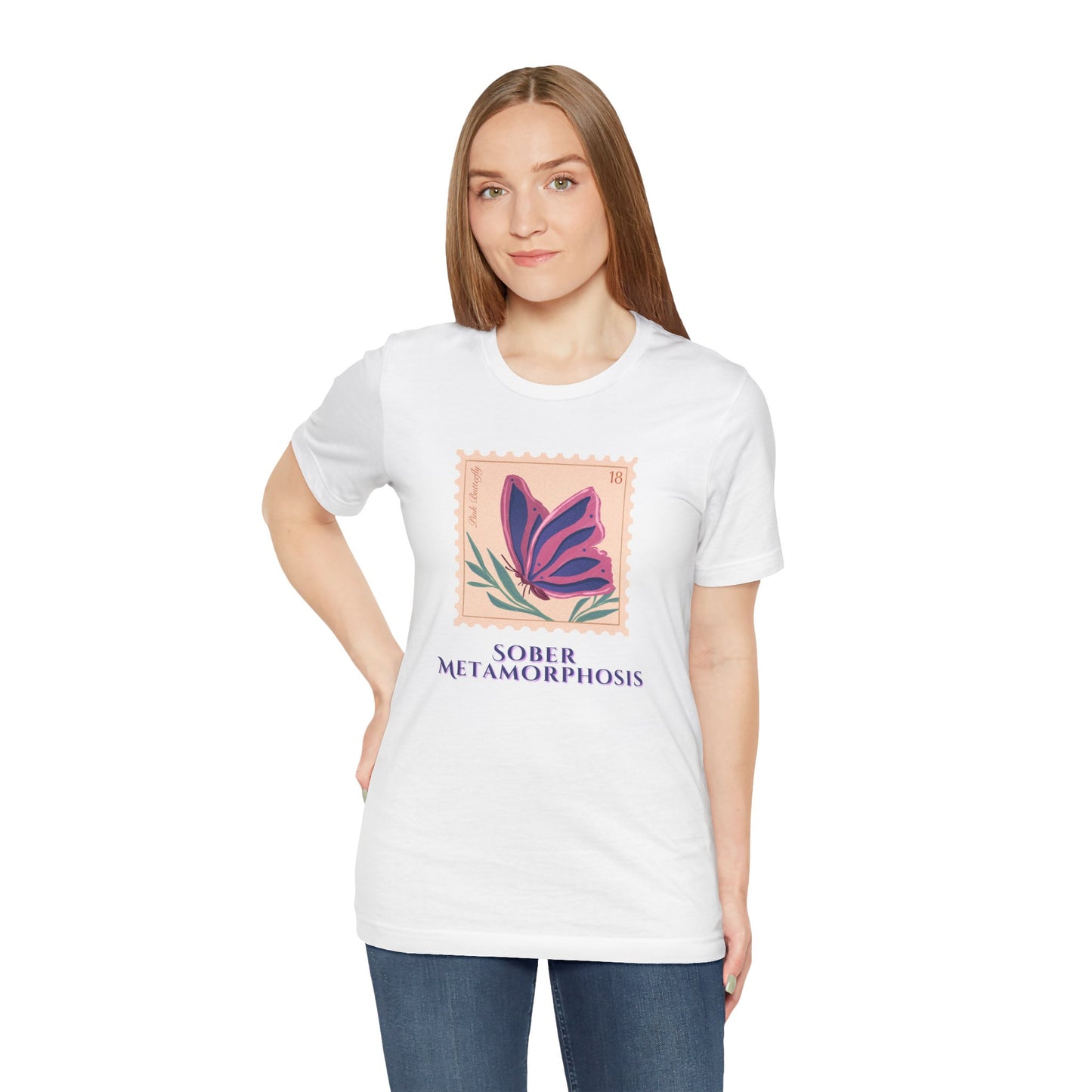 Sober Metamorphosis Shirt – Butterfly Recovery Tee | Inspirational Sobriety Gift | Sobriety Milestone T-Shirt | Sober Wear