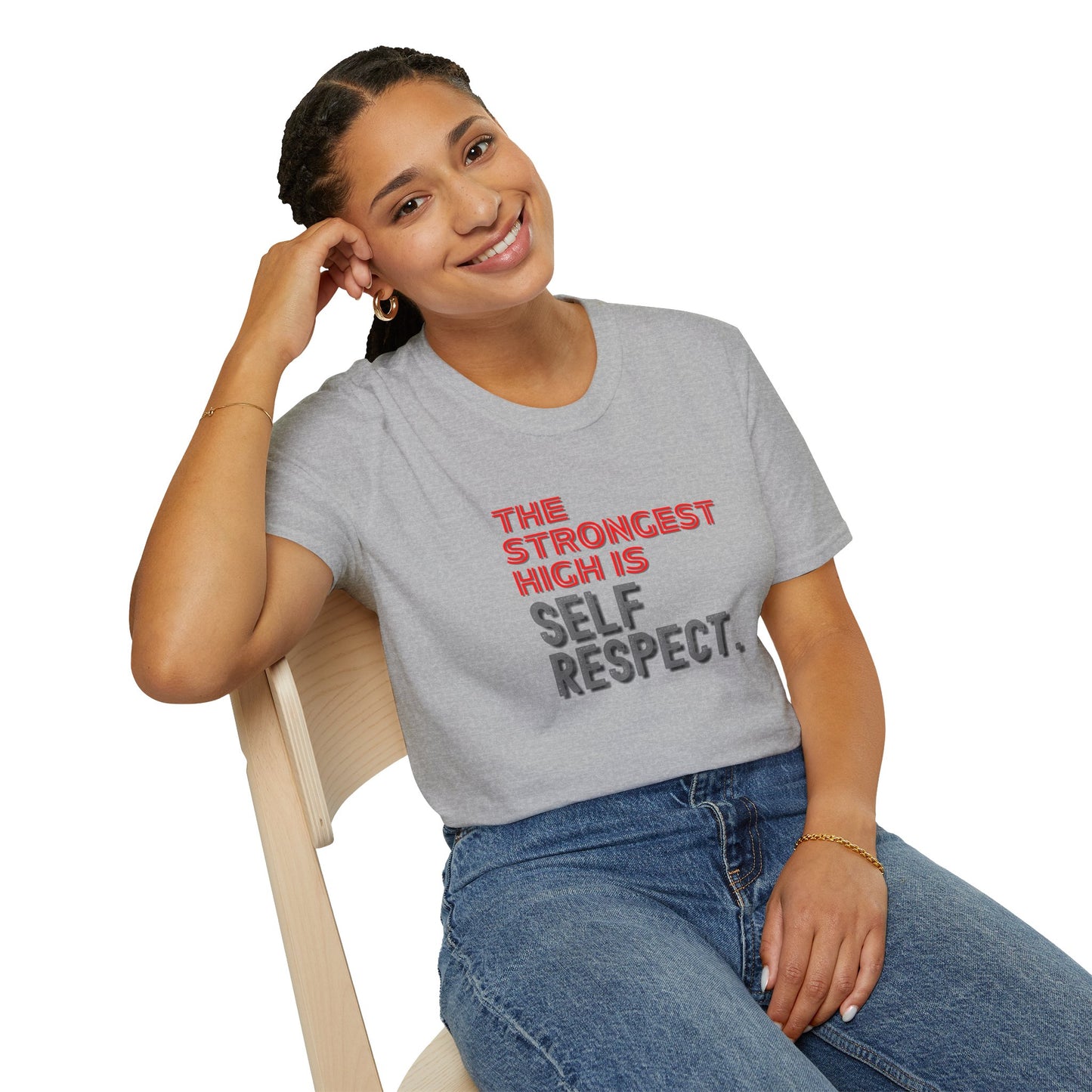 The Strongest High Is Self Respect Shirt πβ¨ β’ Sobriety T-Shirt πͺ β’ Sober Lifestyle Tee πΏ β’ Motivational Recovery Top π₯ β’ Self Respect Quote Shirt π