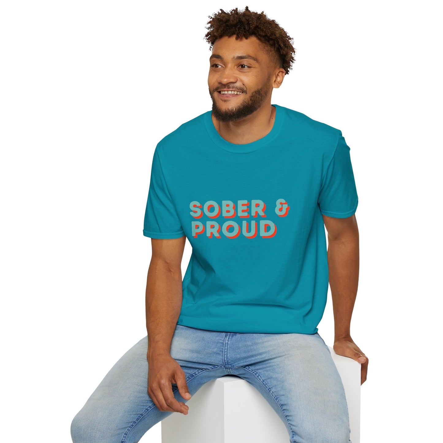 Sober & Proud Shirt – Inspirational Sobriety Tee | Recovery Gift | Clean Living T-Shirt | Sober Life Apparel | Proud to Be Sober