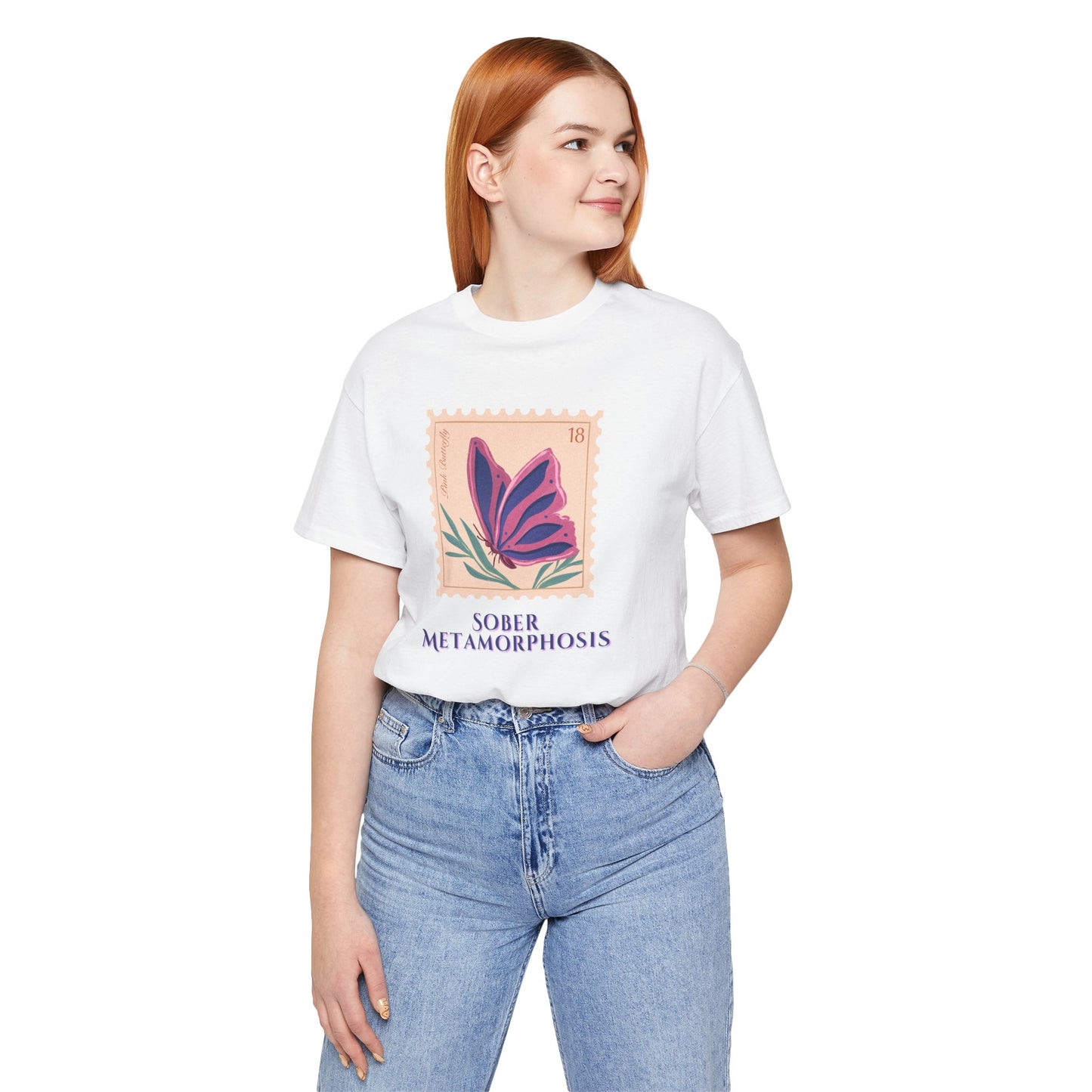 Sober Metamorphosis Shirt – Butterfly Recovery Tee | Inspirational Sobriety Gift | Sobriety Milestone T-Shirt | Sober Wear