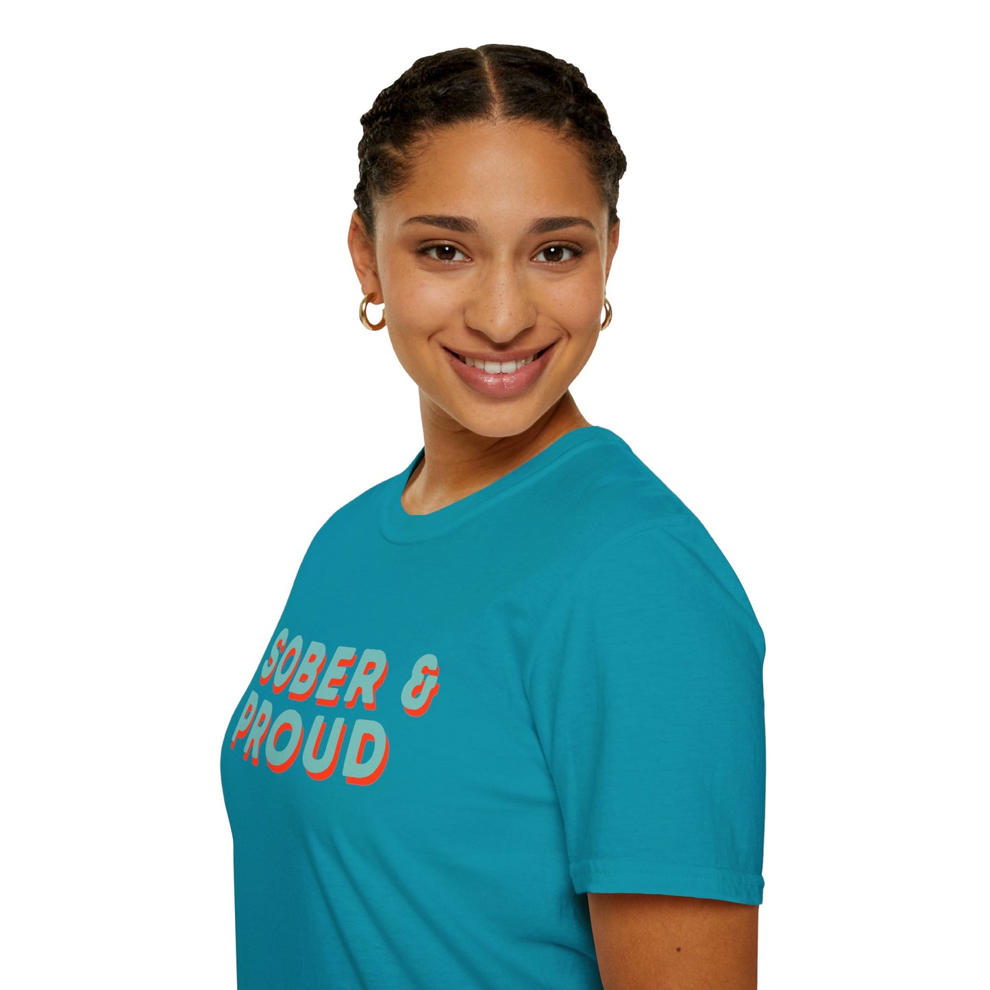 Sober & Proud Shirt – Inspirational Sobriety Tee | Recovery Gift | Clean Living T-Shirt | Sober Life Apparel | Proud to Be Sober