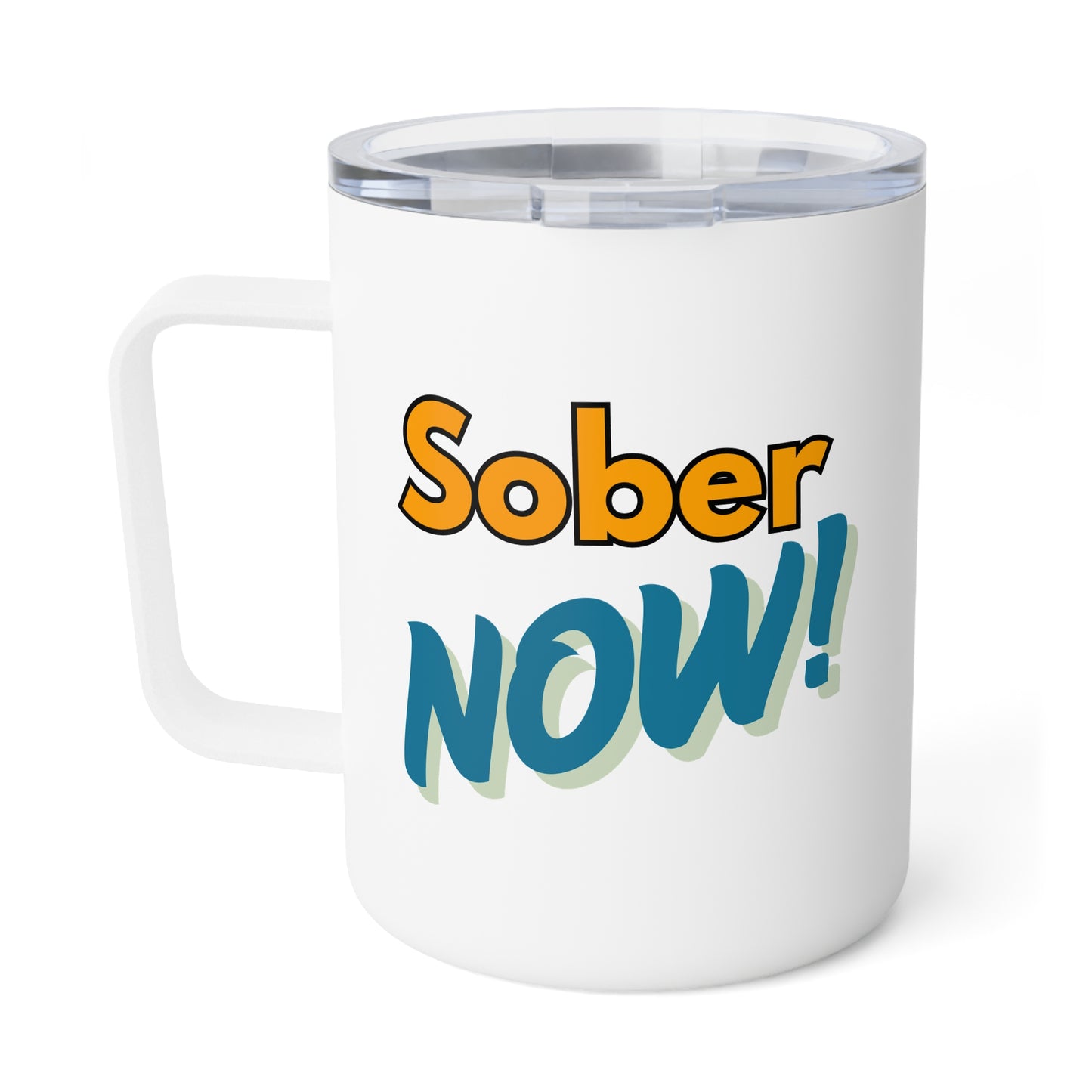Sober and Proud Insulated Mug ☕💪 – Stainless Steel Travel Cup for Sobriety Gifts, Recovery Milestones & Daily Motivation