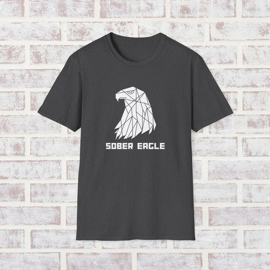 Sober Eagle T-Shirt – Inspirational Recovery Tee | Sobriety Gift for Men & Women | Motivational Graphic Shirt | Clean Living Apparel
