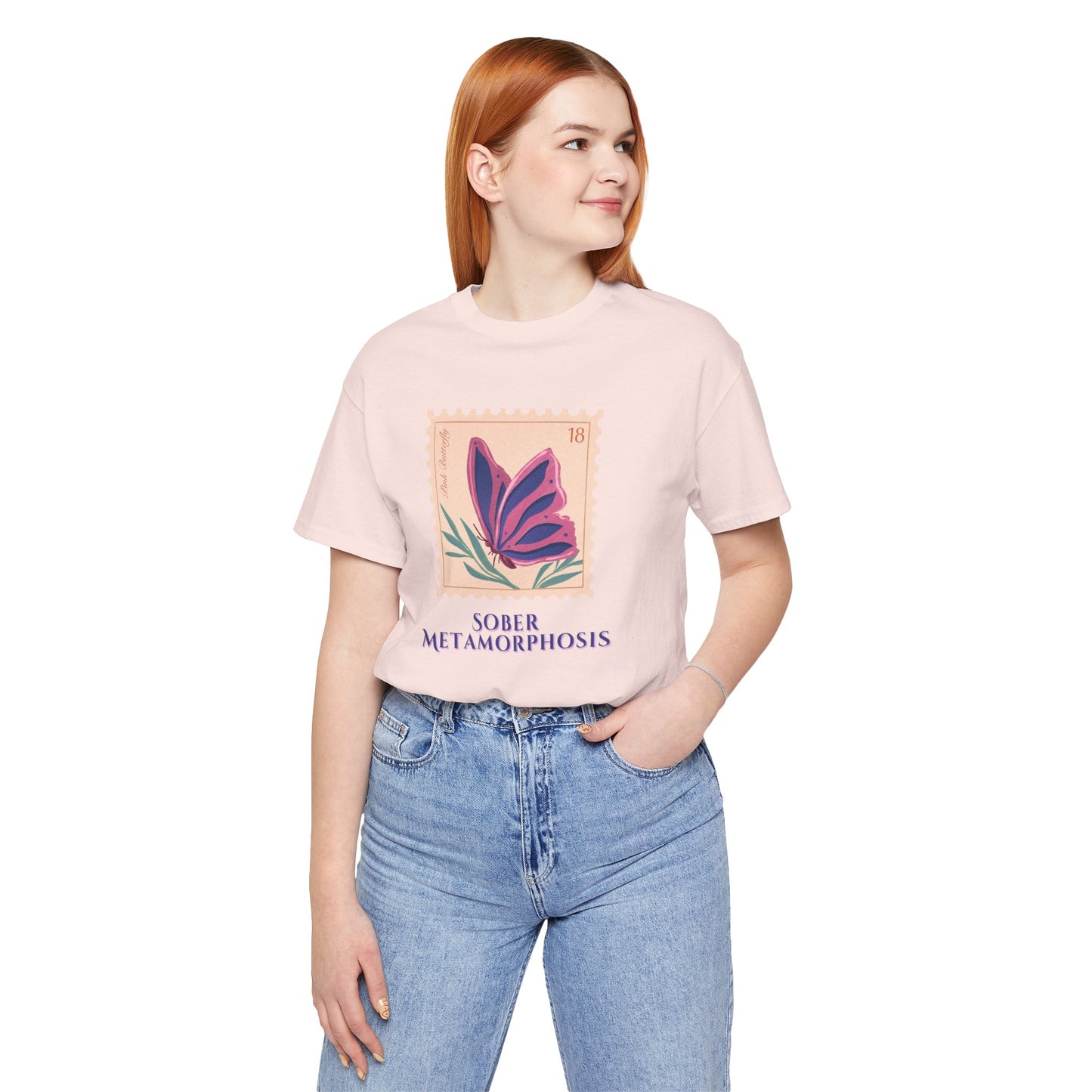 Sober Metamorphosis Shirt – Butterfly Recovery Tee | Inspirational Sobriety Gift | Sobriety Milestone T-Shirt | Sober Wear