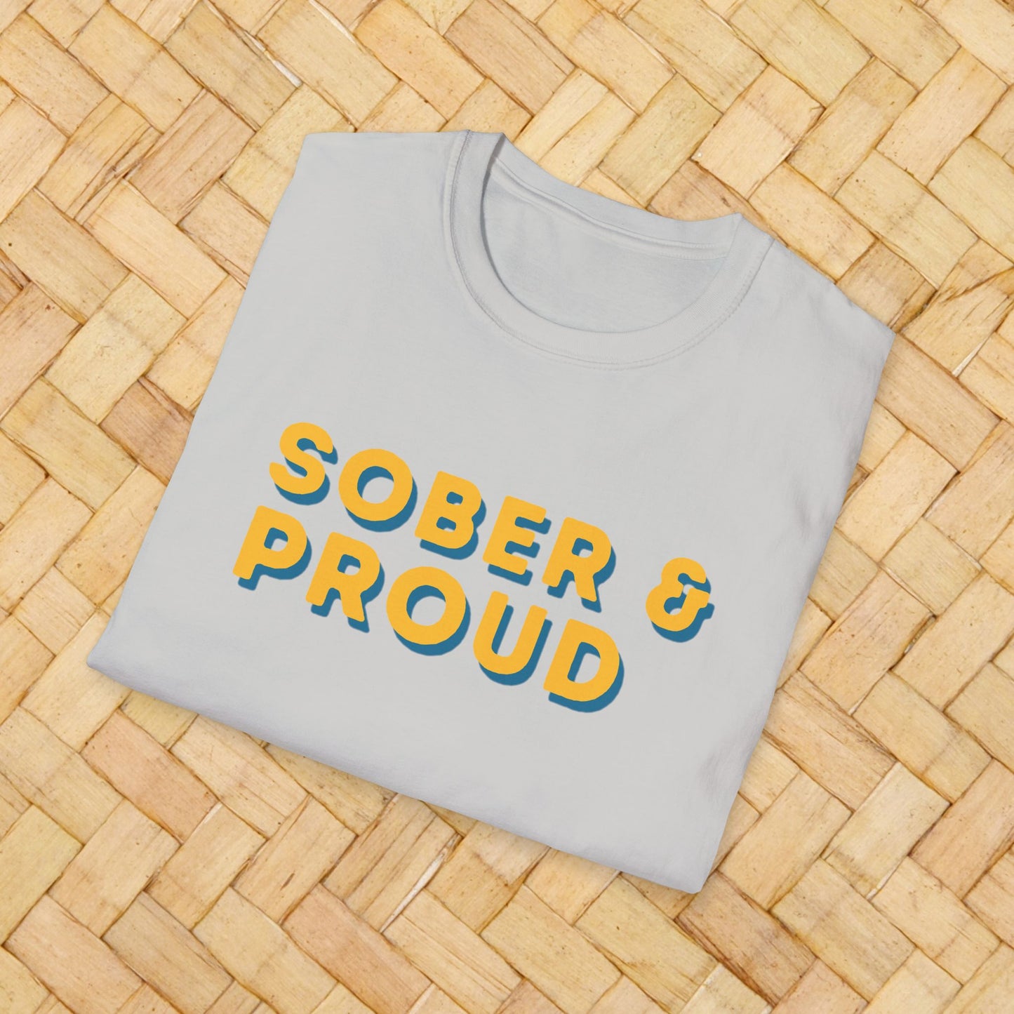 Sober & Proud Shirt – Inspirational Sobriety Tee | Recovery Gift | Clean Living T-Shirt | Sober Life Apparel | Proud to Be Sober