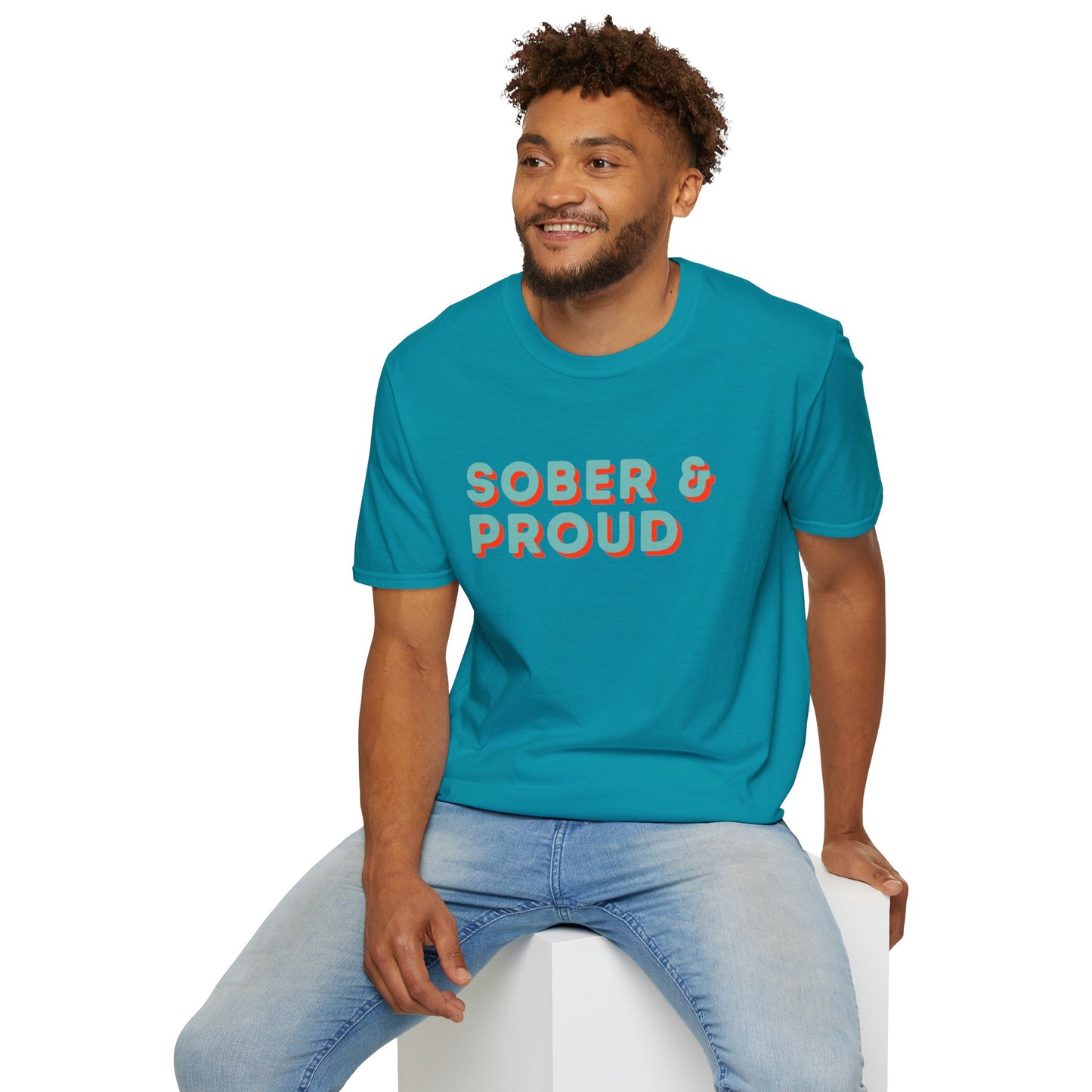 Sober & Proud Shirt – Inspirational Sobriety Tee | Recovery Gift | Clean Living T-Shirt | Sober Life Apparel | Proud to Be Sober