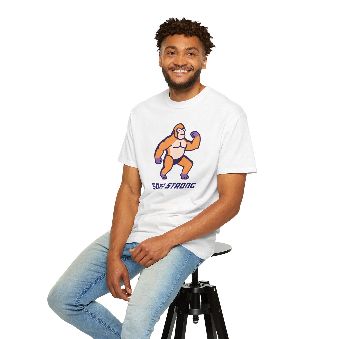 Sober Strong Gorilla T-Shirt π¦β Retro Sobriety Tee, Motivational Recovery Shirt, Unisex Graphic Top, Sobriety Gift for Men and Women