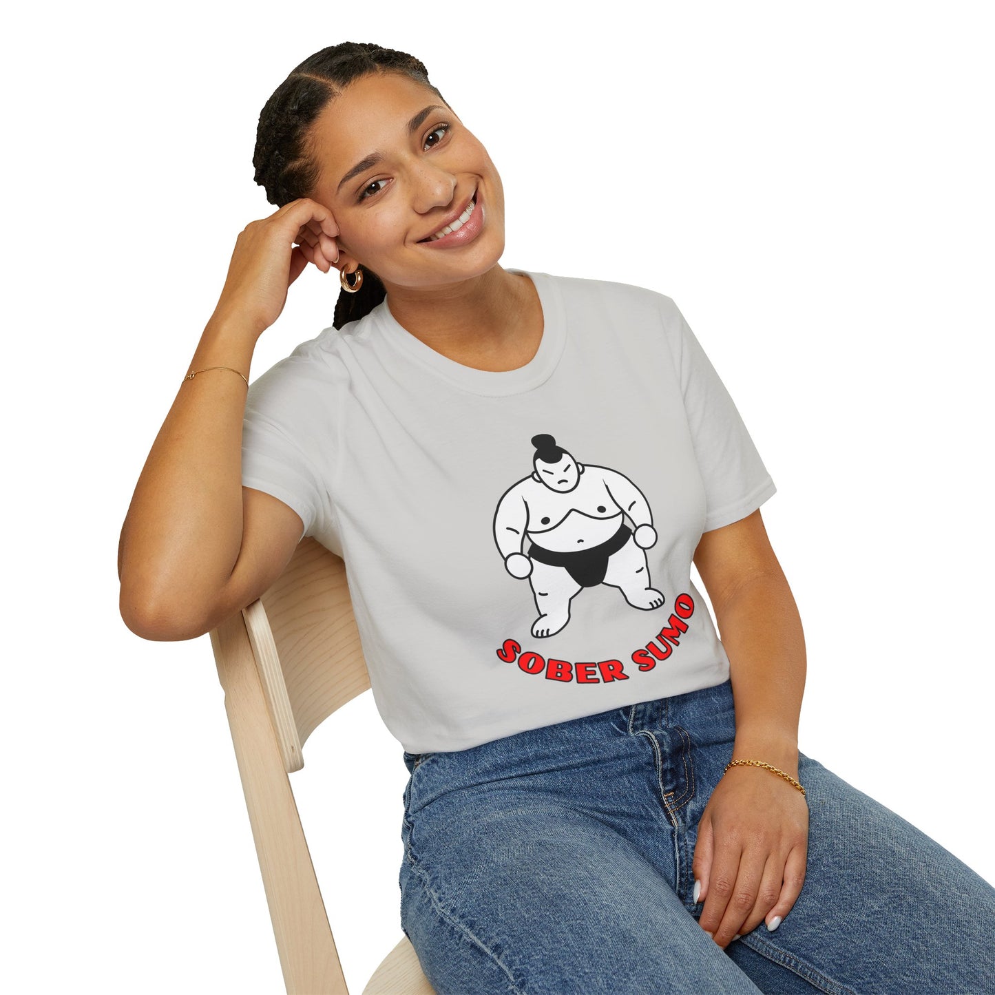 Sober Sumo T-Shirt β Funny Sobriety Gift for Men & Women | Sober Life Shirt | Recovery Apparel | Unisex Recovery Tee | Alcohol-Free Humor