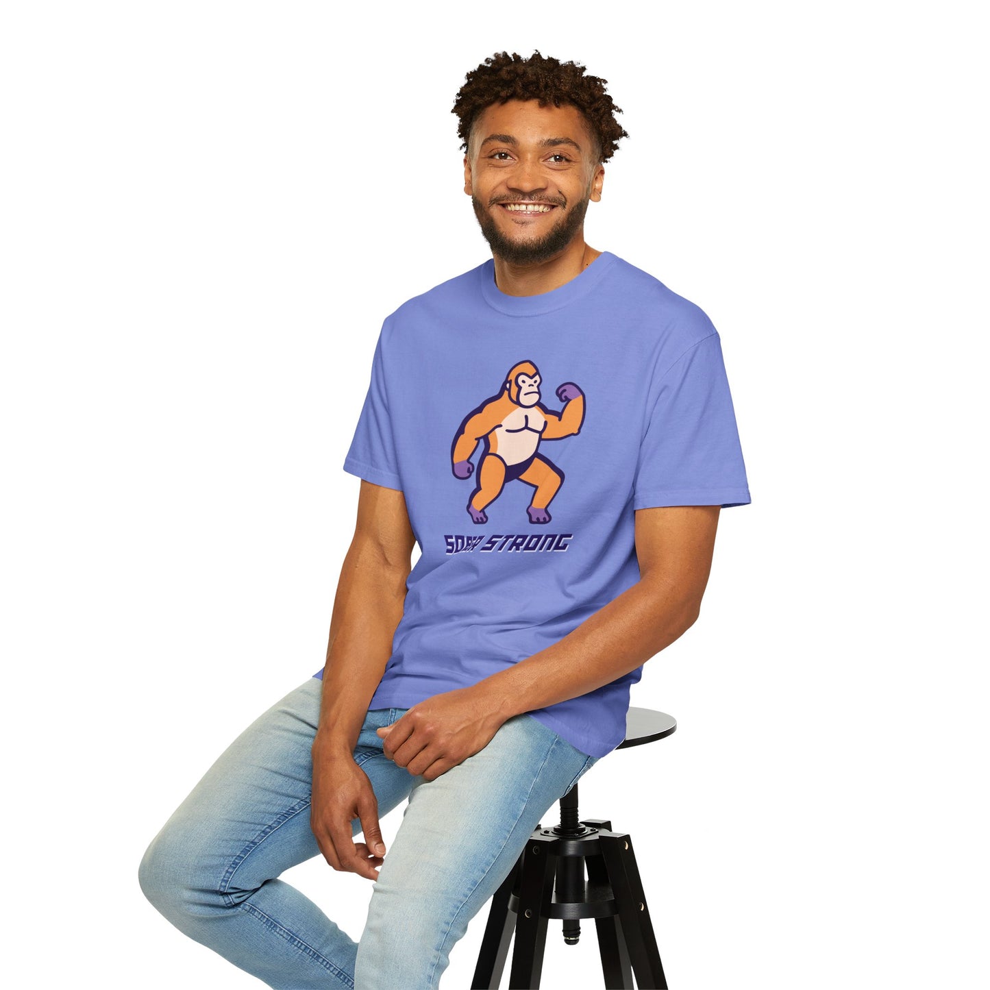 Sober Strong Gorilla T-Shirt π¦β Retro Sobriety Tee, Motivational Recovery Shirt, Unisex Graphic Top, Sobriety Gift for Men and Women