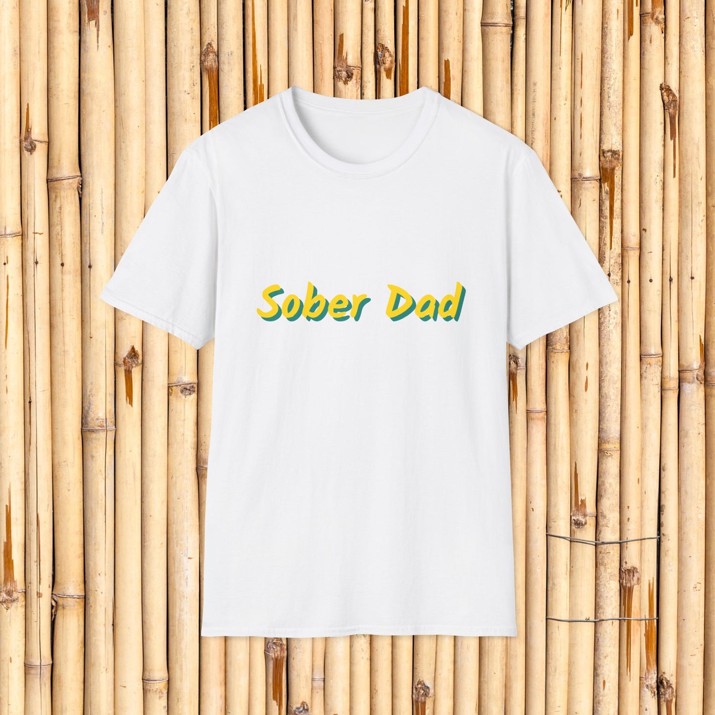 Sober Dad Shirt – Cool Font Sobriety Tee for Fathers | Recovery Gift for Men | Proud Sober Apparel | Clean Living T-Shirt for Dads