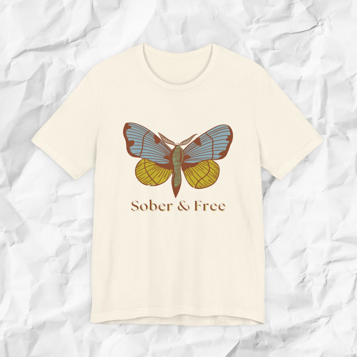 Sober & Free Butterfly Shirt • Feminine Sobriety Tee • Recovery Gift for Her • Empowering Sober Apparel • Sobriety Milestone Shirt