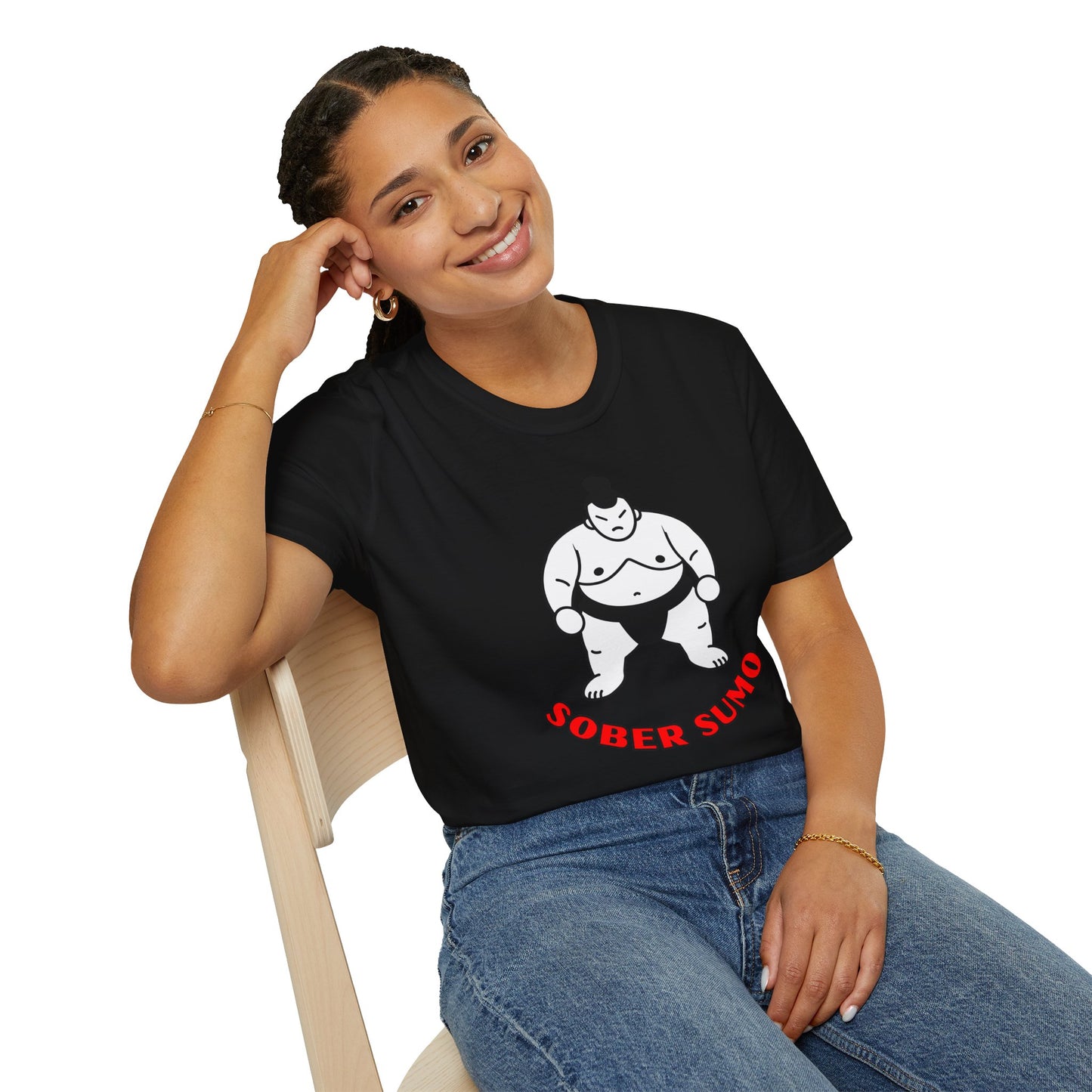 Sober Sumo T-Shirt β Funny Sobriety Gift for Men & Women | Sober Life Shirt | Recovery Apparel | Unisex Recovery Tee | Alcohol-Free Humor