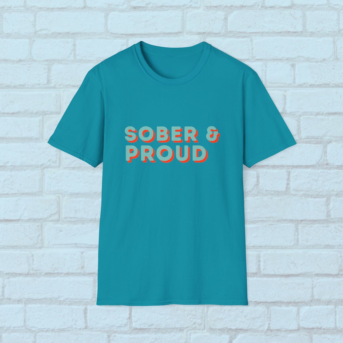 Sober & Proud Shirt – Inspirational Sobriety Tee | Recovery Gift | Clean Living T-Shirt | Sober Life Apparel | Proud to Be Sober