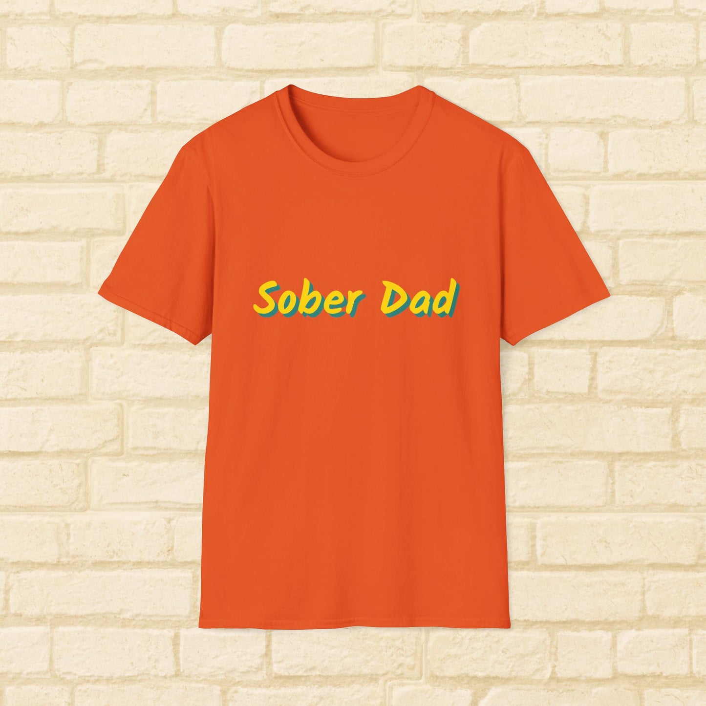 Sober Dad Shirt – Cool Font Sobriety Tee for Fathers | Recovery Gift for Men | Proud Sober Apparel | Clean Living T-Shirt for Dads