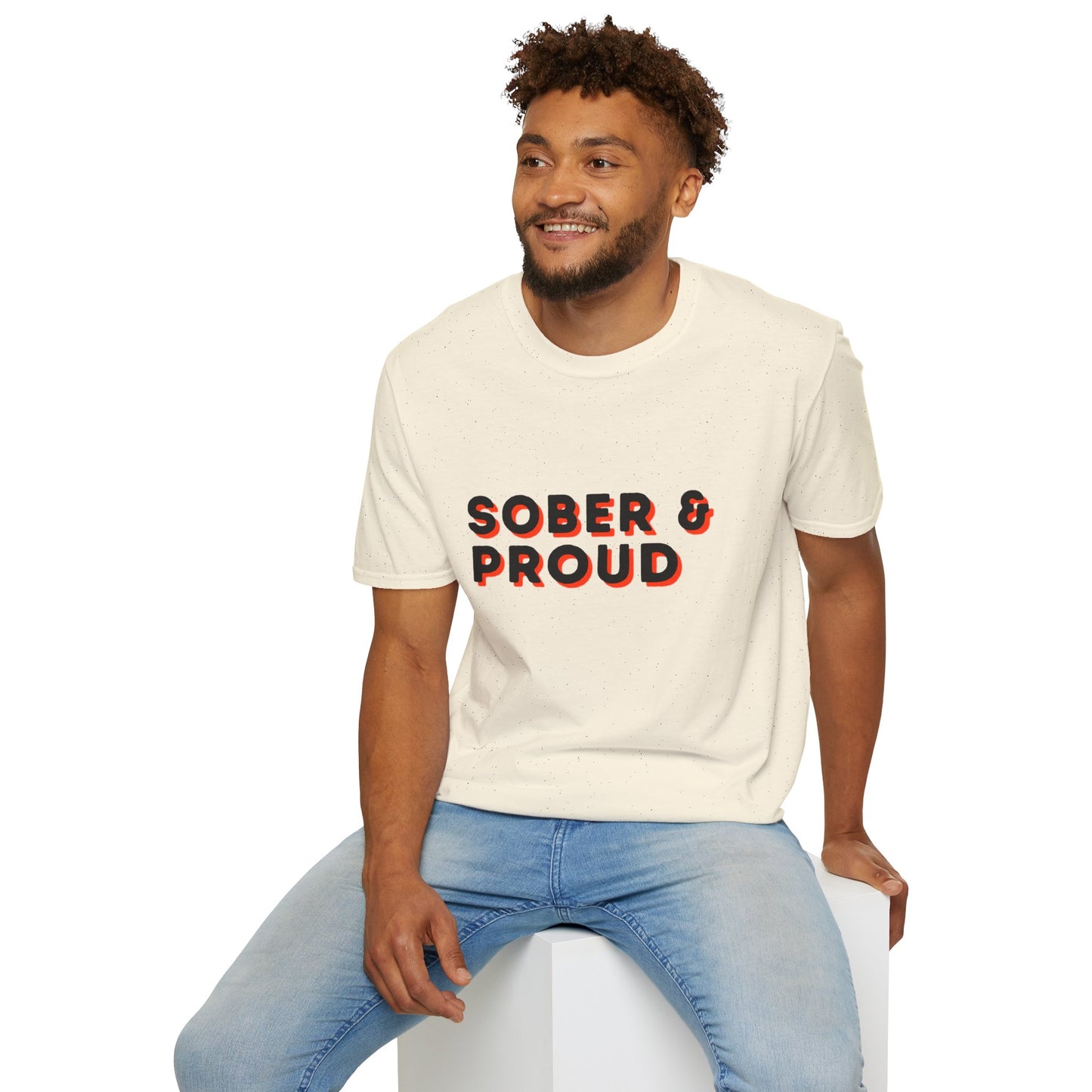 Sober & Proud Shirt – Inspirational Sobriety Tee | Recovery Gift | Clean Living T-Shirt | Sober Life Apparel | Proud to Be Sober