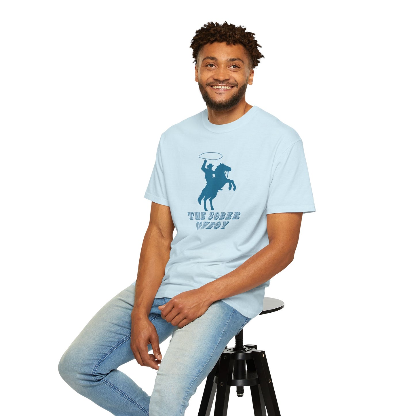 Sober Cowboy T-Shirt 🤠 Western Sobriety Shirt | Recovery Tee for Men | Country Cowboy Gift | Sobriety Support Clothing