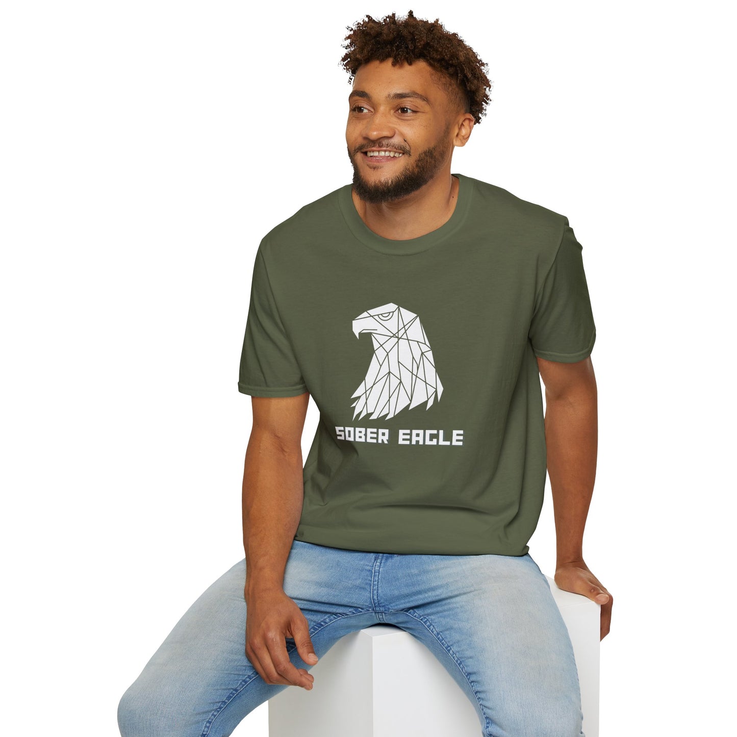 Sober Eagle T-Shirt – Inspirational Recovery Tee | Sobriety Gift for Men & Women | Motivational Graphic Shirt | Clean Living Apparel