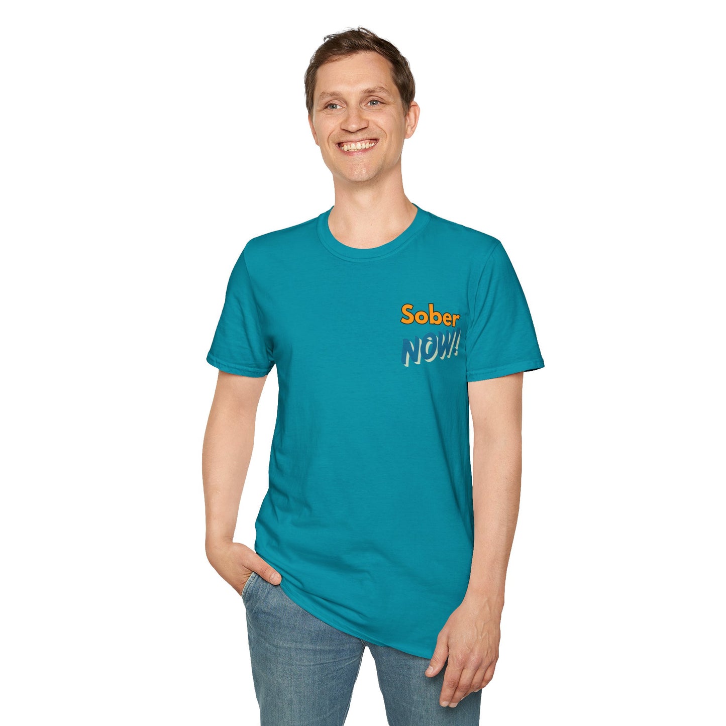 Sober Dad T-Shirt | Sober Now Graphic Tee | Sobriety Gift for Men | Recovery Shirt | Inspirational Sobriety Apparel | Clean & Sober Clothing