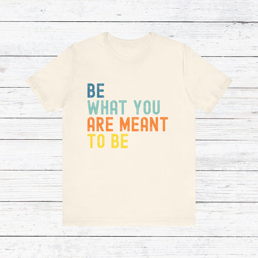 Be What You Are Meant to Be Shirt – Sober Inspiration Tee | Recovery Quote T-Shirt | Motivational Sobriety Gift | New You Sobriety Apparel