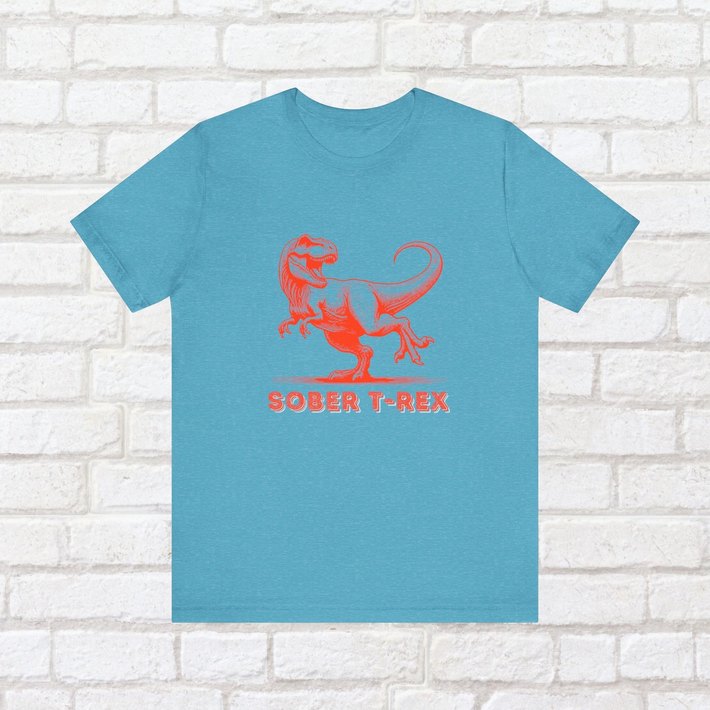 Strong Sober T-Rex Shirt – Funny Sobriety Gift | Recovery Apparel | Sober Anniversary Tee | Unisex Sober Shirt for Men & Women