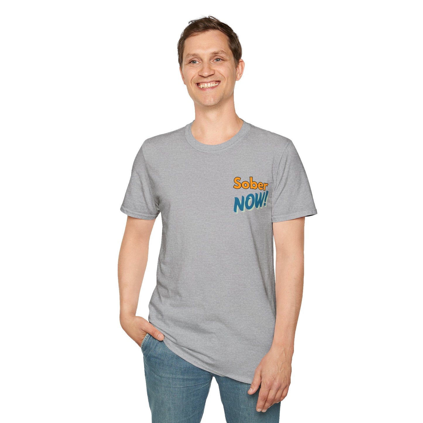 Sober Dad T-Shirt | Sober Now Graphic Tee | Sobriety Gift for Men | Recovery Shirt | Inspirational Sobriety Apparel | Clean & Sober Clothing
