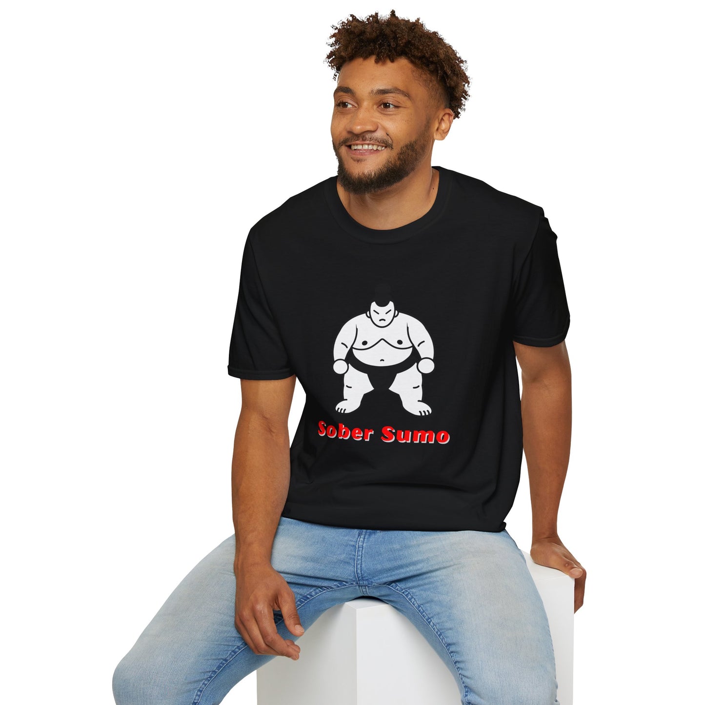 Sober Sumo T-Shirt – Funny Sobriety Gift for Men & Women | Sober Life Shirt | Recovery Apparel | Unisex Recovery Tee | Alcohol-Free Humor