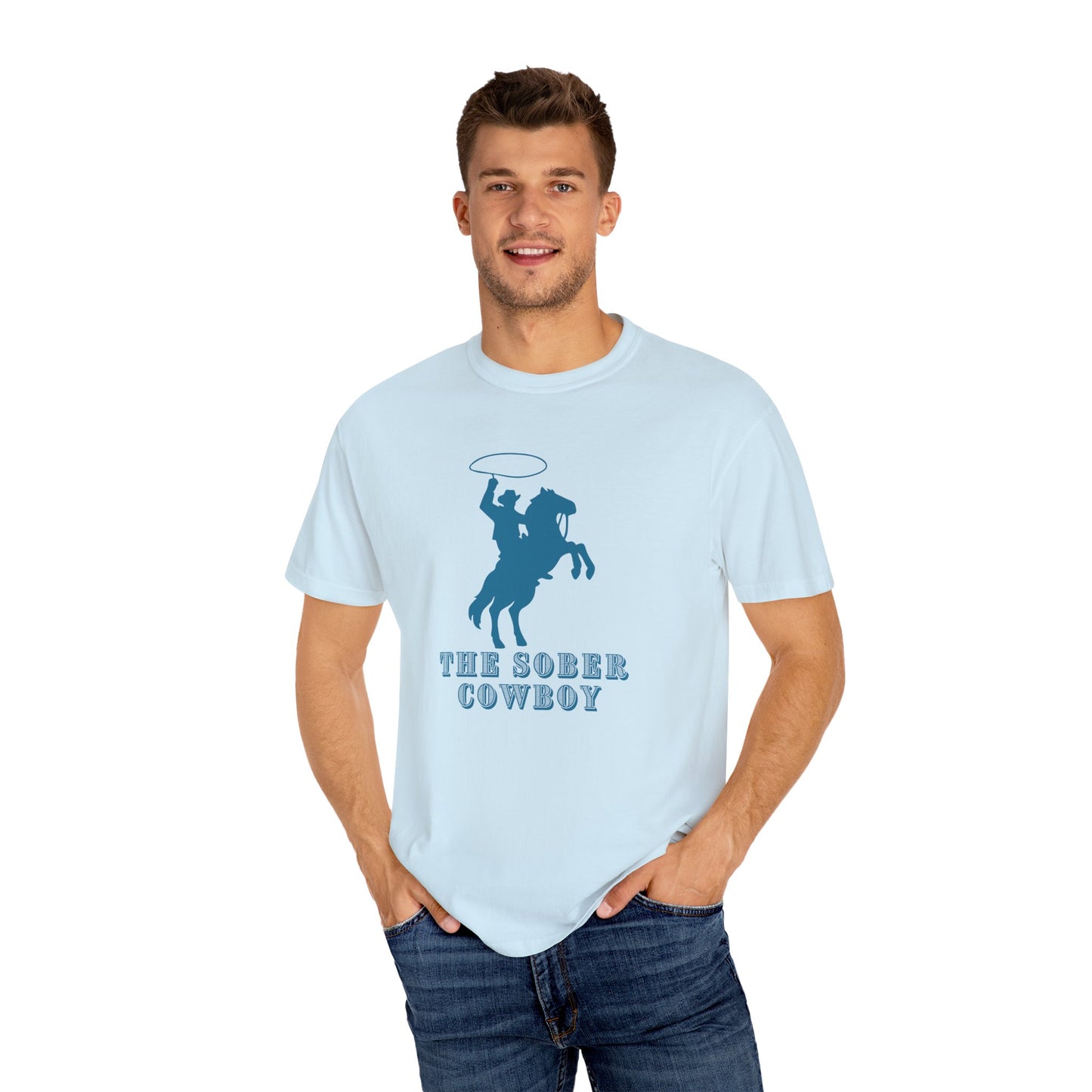 Sober Cowboy T-Shirt 🤠 Western Sobriety Shirt | Recovery Tee for Men | Country Cowboy Gift | Sobriety Support Clothing