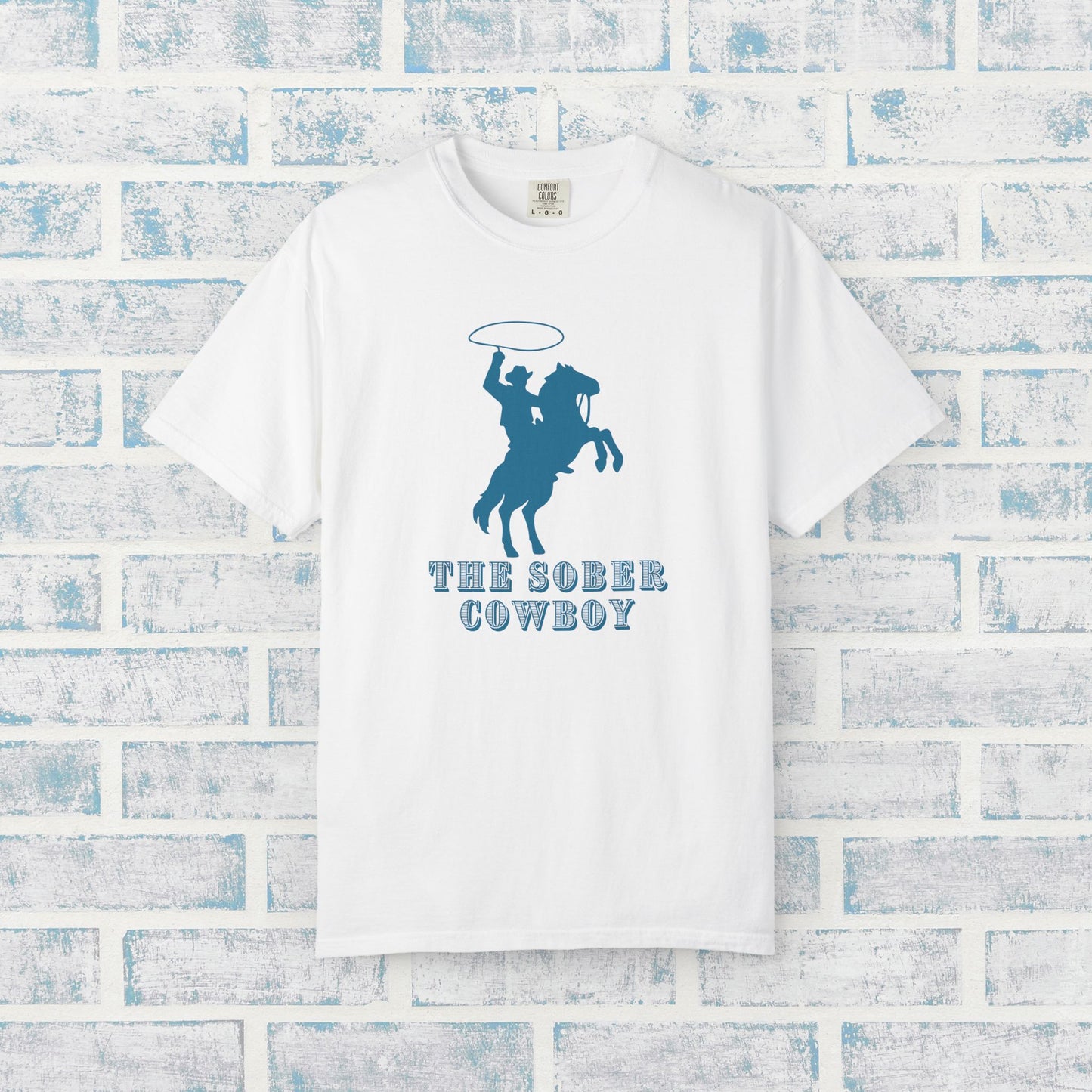 Sober Cowboy T-Shirt 🤠 Western Sobriety Shirt | Recovery Tee for Men | Country Cowboy Gift | Sobriety Support Clothing