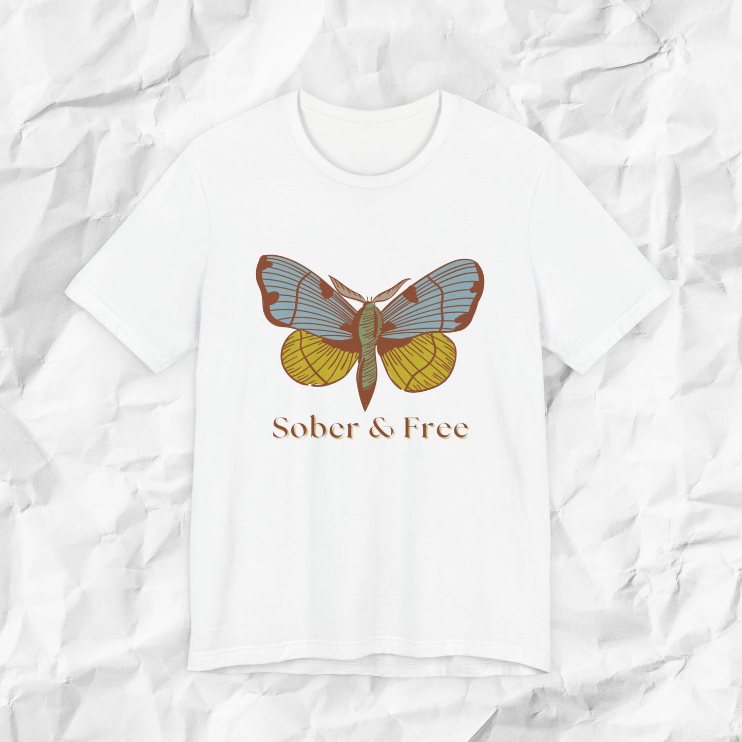 Sober & Free Butterfly Shirt • Feminine Sobriety Tee • Recovery Gift for Her • Empowering Sober Apparel • Sobriety Milestone Shirt