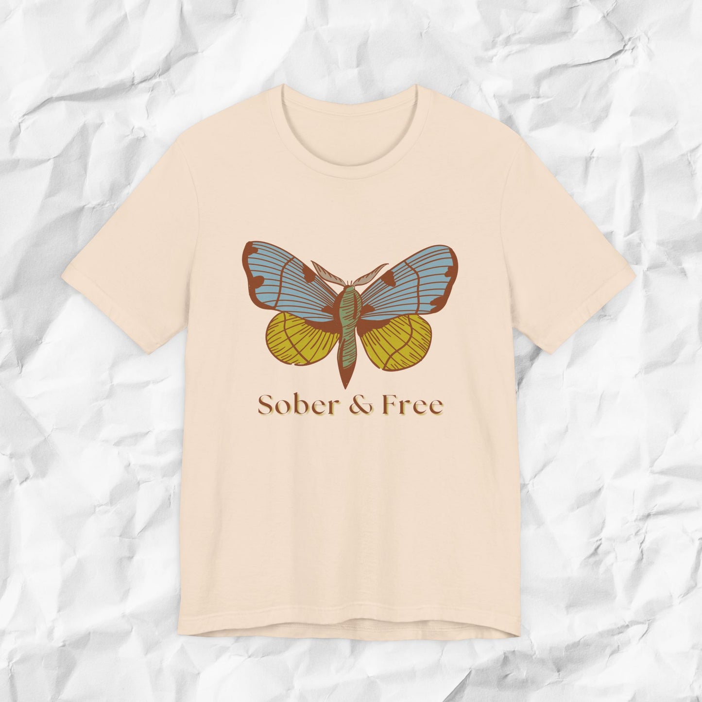 Sober & Free Butterfly Shirt • Feminine Sobriety Tee • Recovery Gift for Her • Empowering Sober Apparel • Sobriety Milestone Shirt