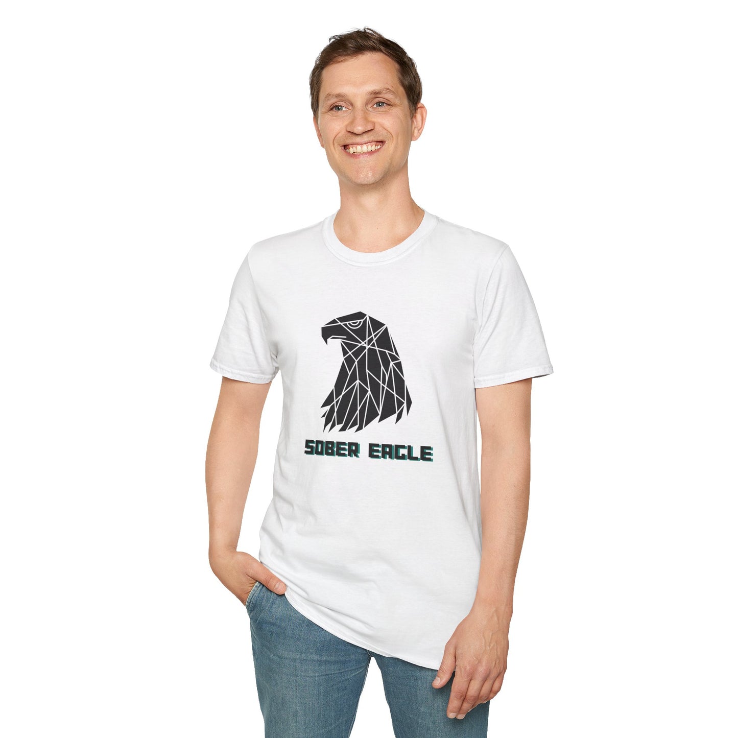 Sober Eagle T-Shirt – Inspirational Recovery Tee | Sobriety Gift for Men & Women | Motivational Graphic Shirt | Clean Living Apparel