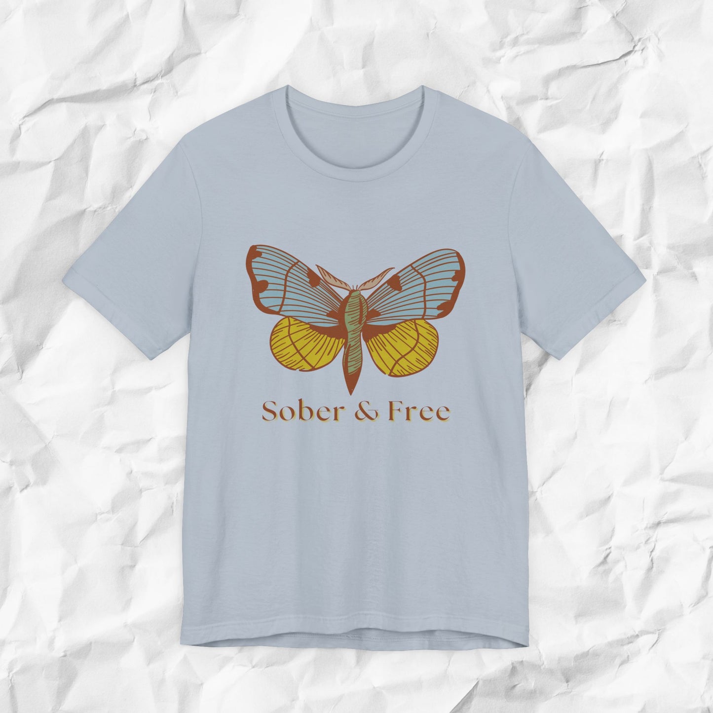 Sober & Free Butterfly Shirt • Feminine Sobriety Tee • Recovery Gift for Her • Empowering Sober Apparel • Sobriety Milestone Shirt
