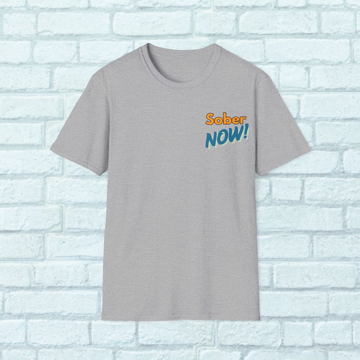 Sober Dad T-Shirt | Sober Now Graphic Tee | Sobriety Gift for Men | Recovery Shirt | Inspirational Sobriety Apparel | Clean & Sober Clothing