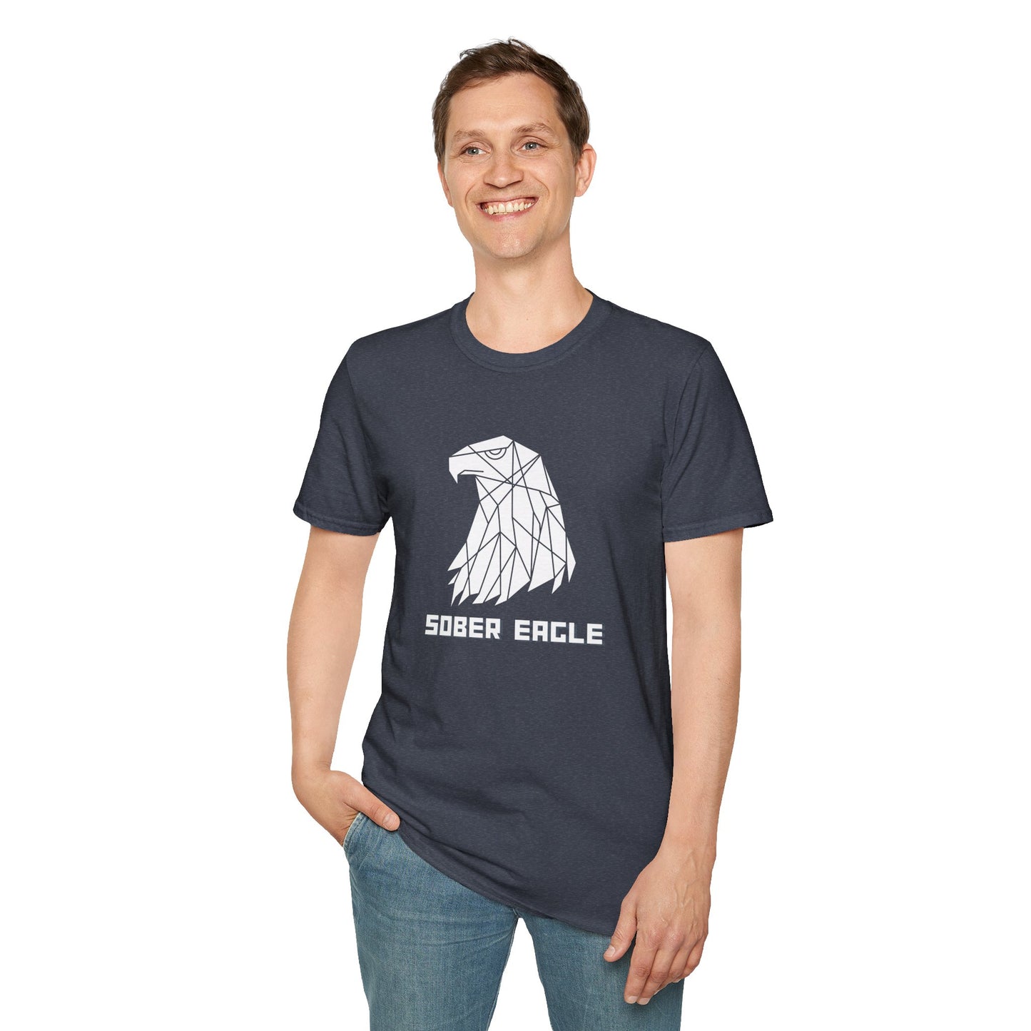 Sober Eagle T-Shirt – Inspirational Recovery Tee | Sobriety Gift for Men & Women | Motivational Graphic Shirt | Clean Living Apparel