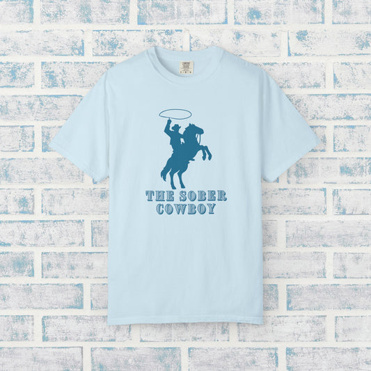 Sober Cowboy T-Shirt 🤠 Western Sobriety Shirt | Recovery Tee for Men | Country Cowboy Gift | Sobriety Support Clothing
