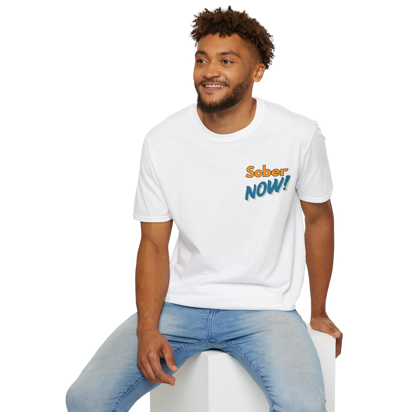Sober Dad T-Shirt | Sober Now Graphic Tee | Sobriety Gift for Men | Recovery Shirt | Inspirational Sobriety Apparel | Clean & Sober Clothing